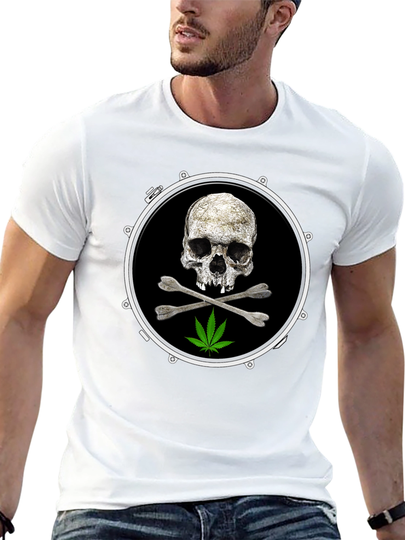 Skull & Crossbones Drum T-Shirt
