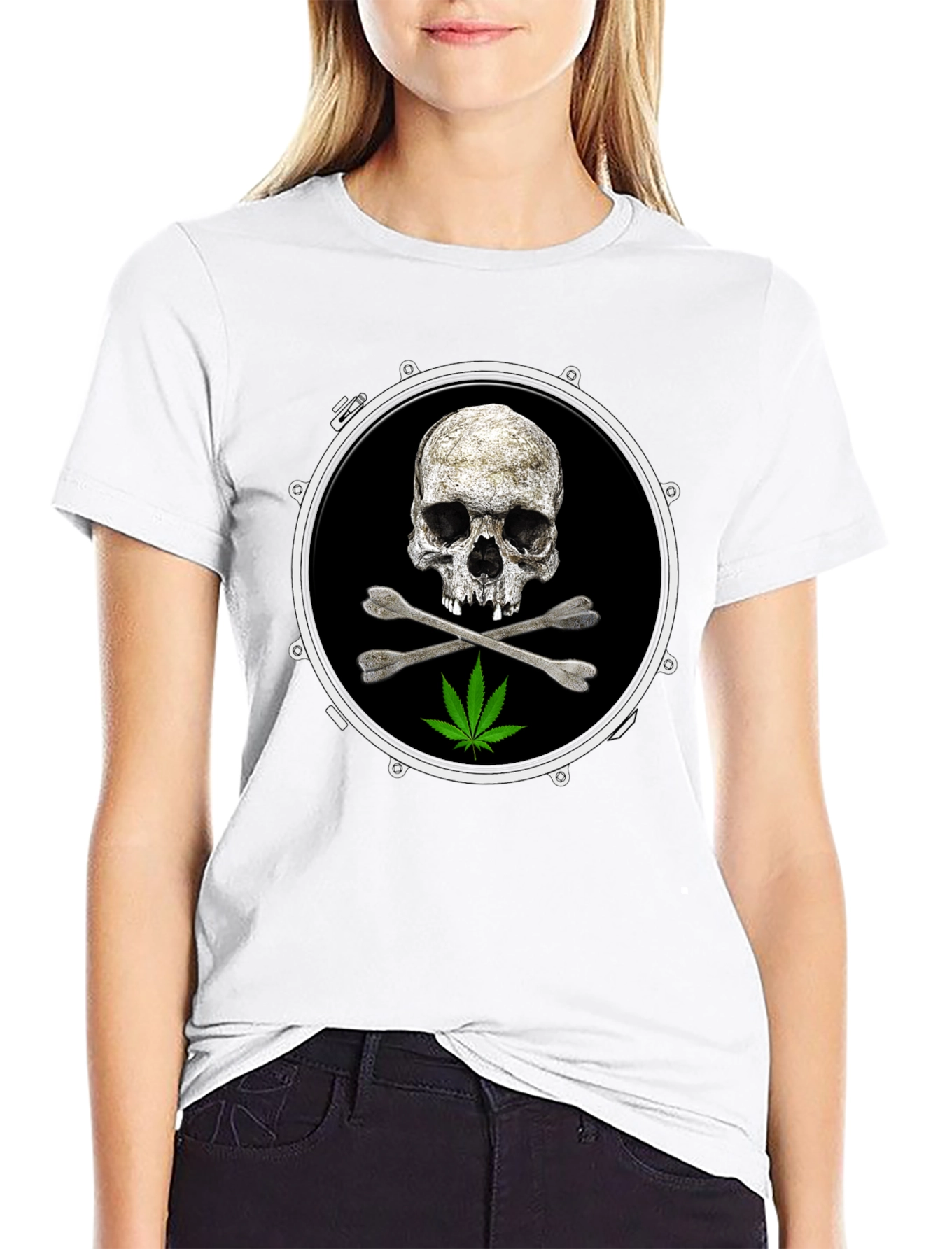 Skull & Crossbones Drum T-Shirt