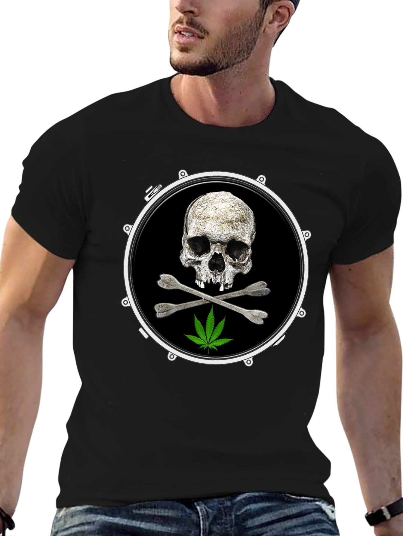 Skull & Crossbones Drum T-Shirt