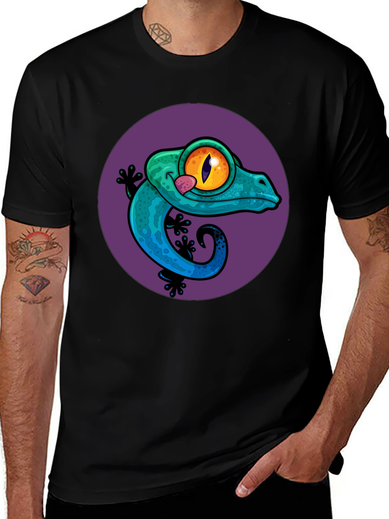 Gecko Graphic Tee - Cool Lizard Design T-Shirt