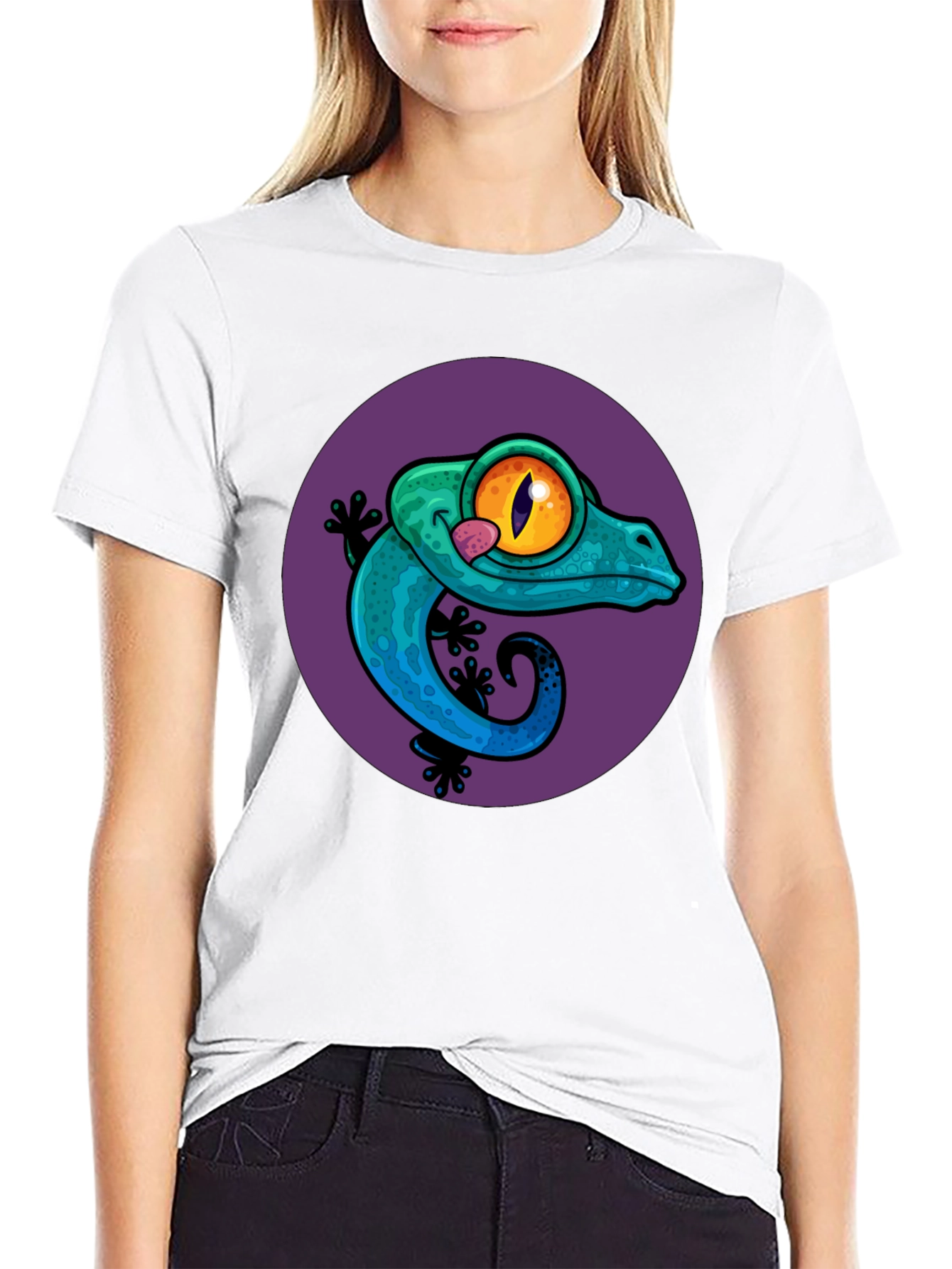 Gecko Graphic Tee - Cool Lizard Design T-Shirt