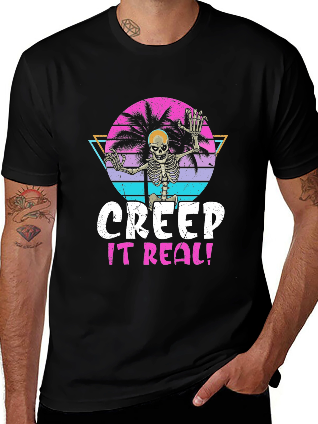 Creep It Real Skeleton Graphic Tee