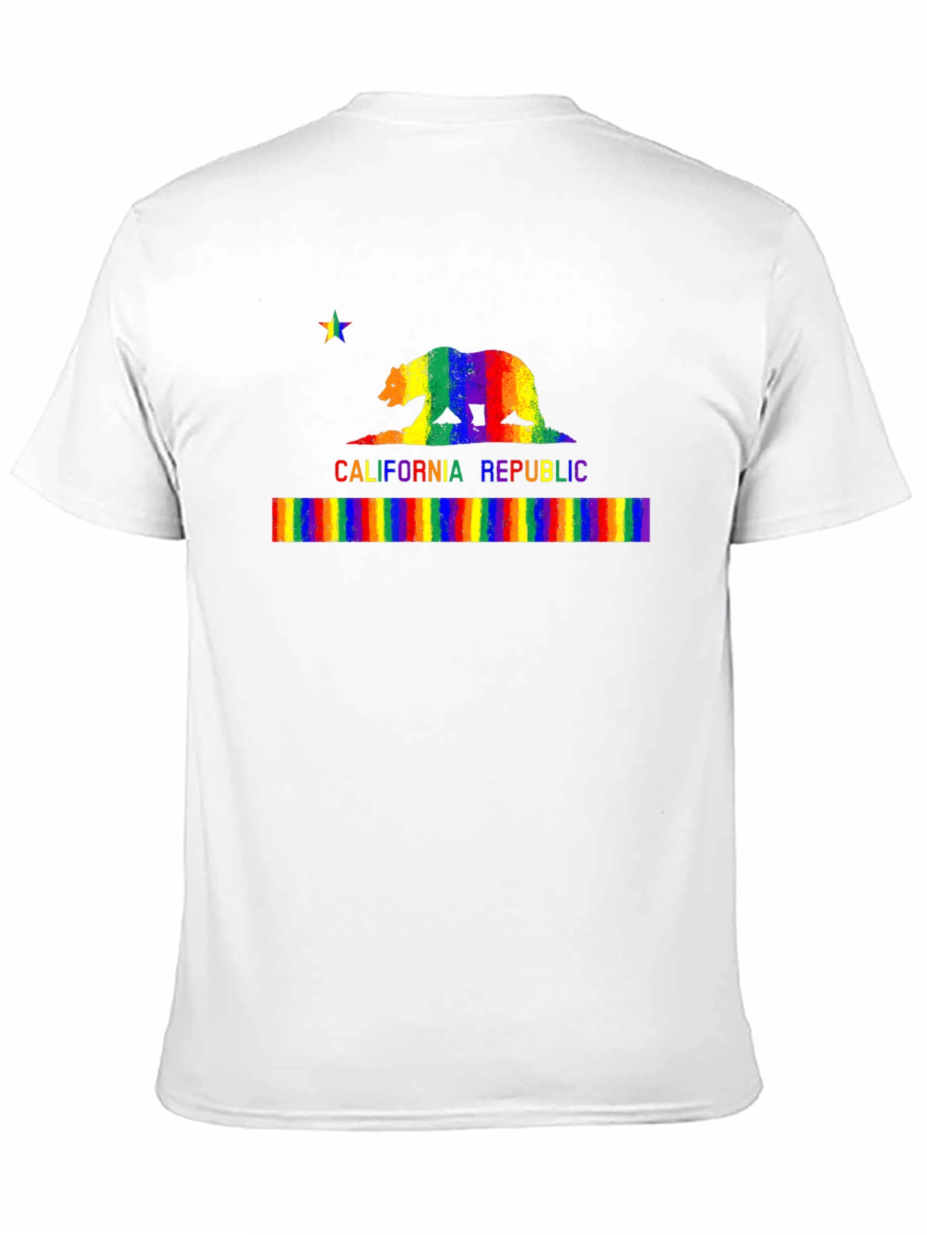 Rainbow California Republic Bear T-Shirt