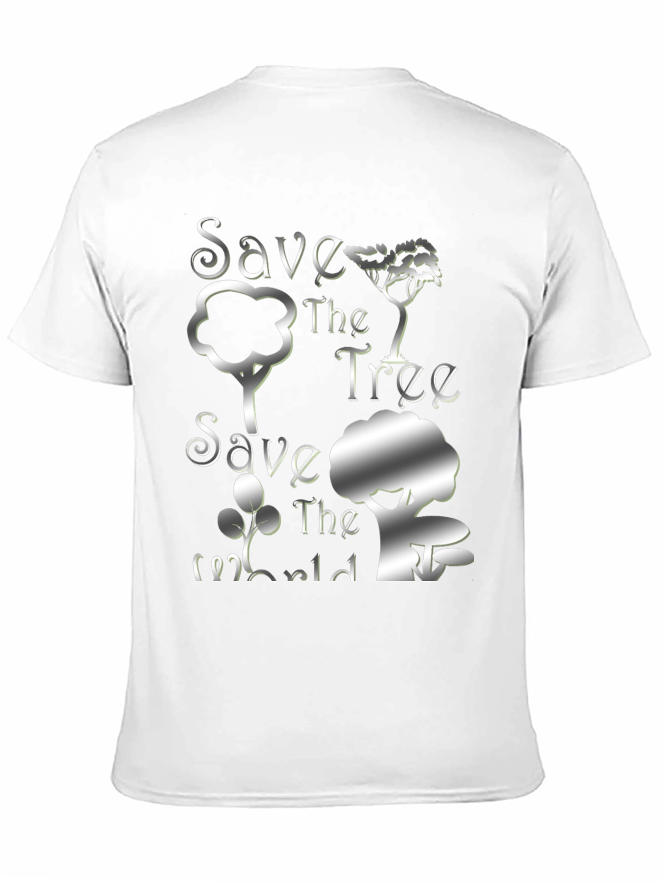 Eco-Friendly Save the Tree Black T-Shirt
