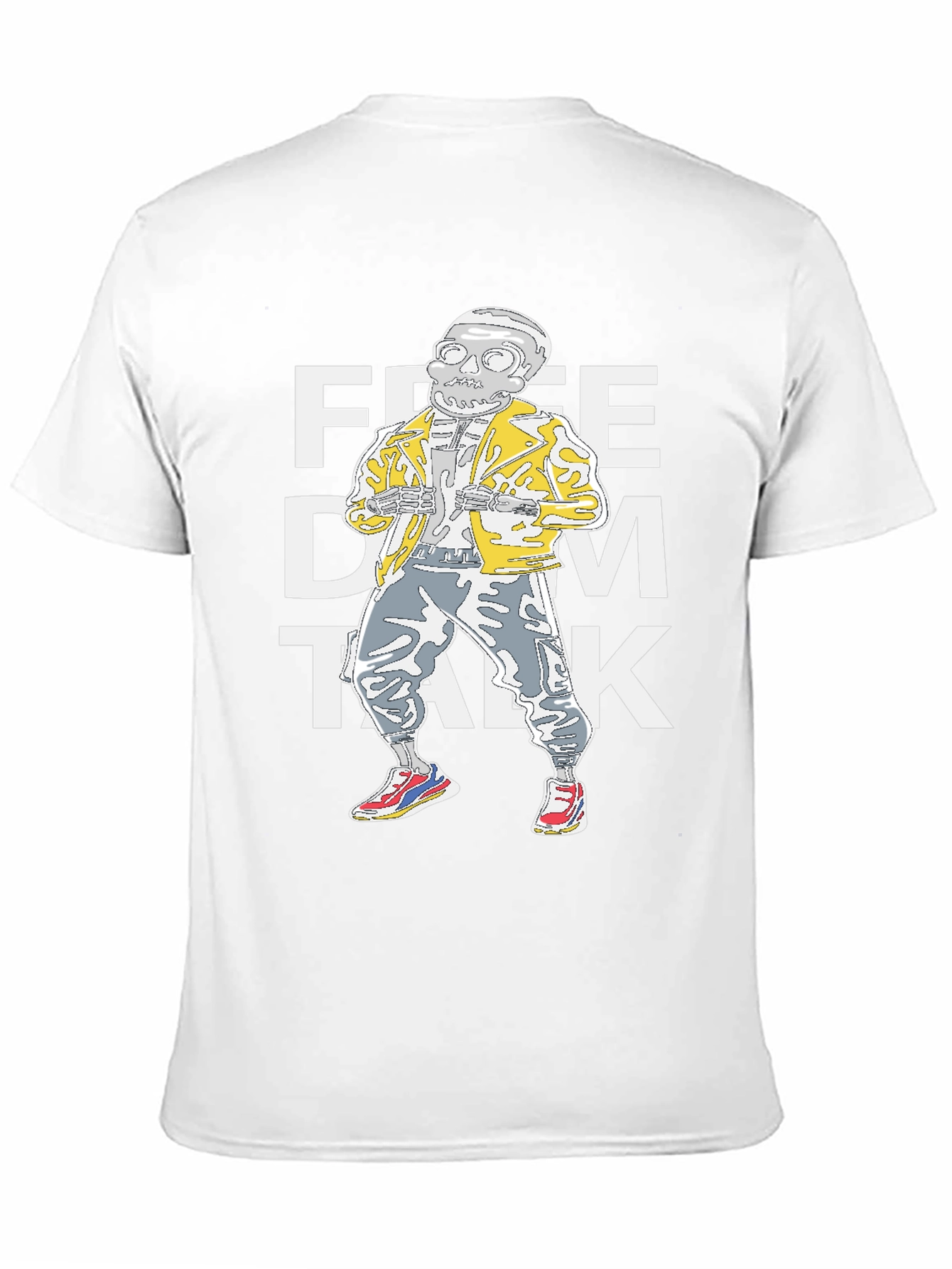 Freedom Talk Skeleton Graphic T-Shirt