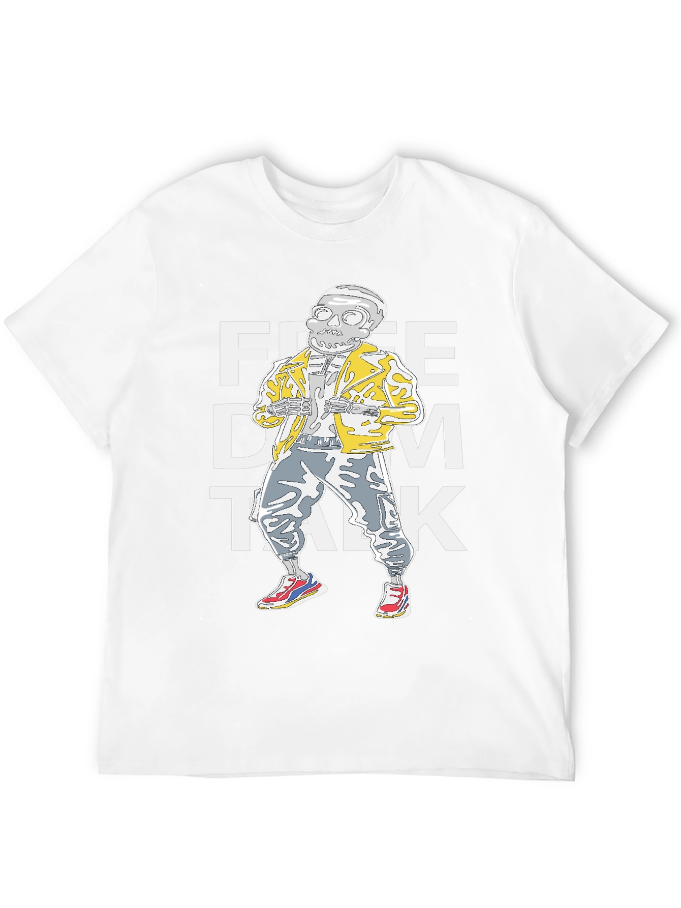 Freedom Talk Skeleton Graphic T-Shirt