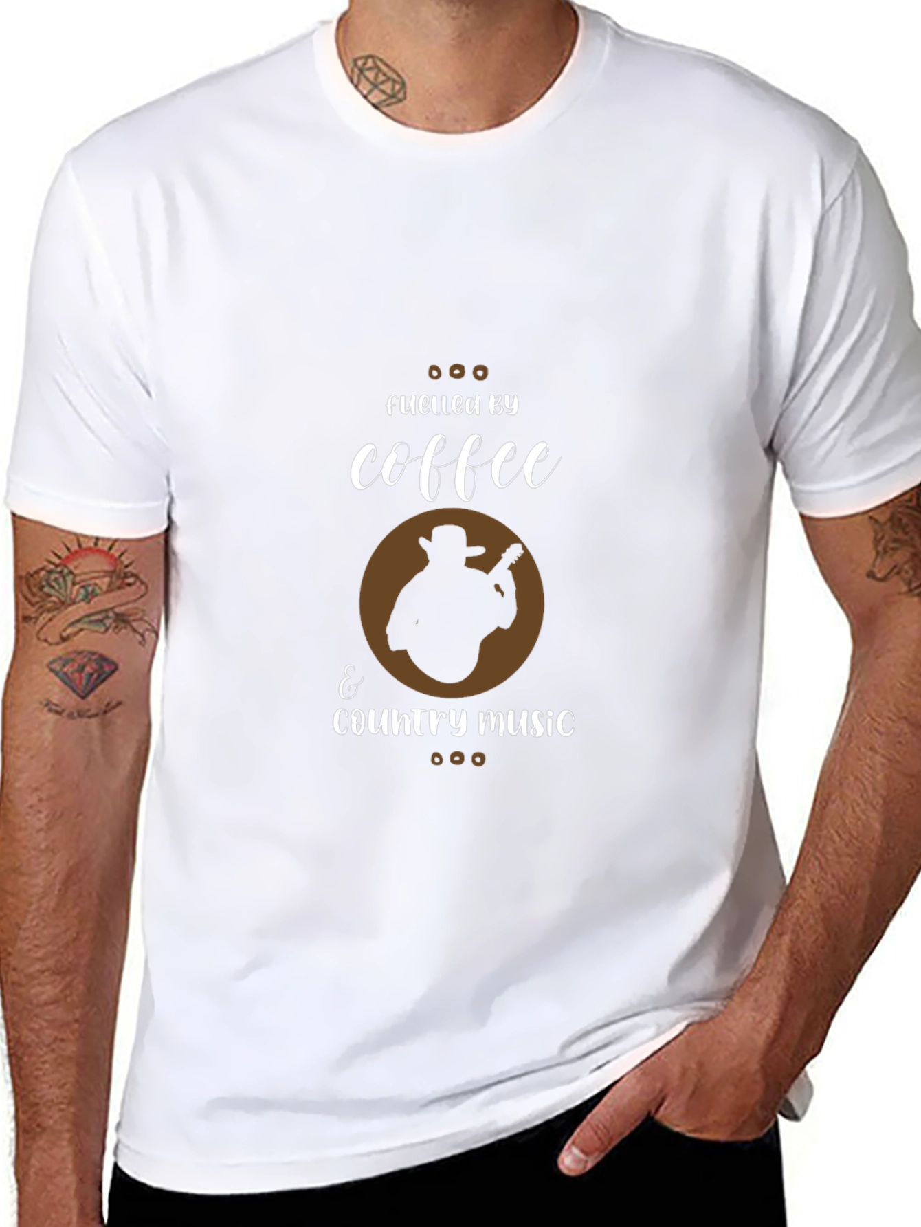 Fueled by Coffee & Country Music Graphic Tee