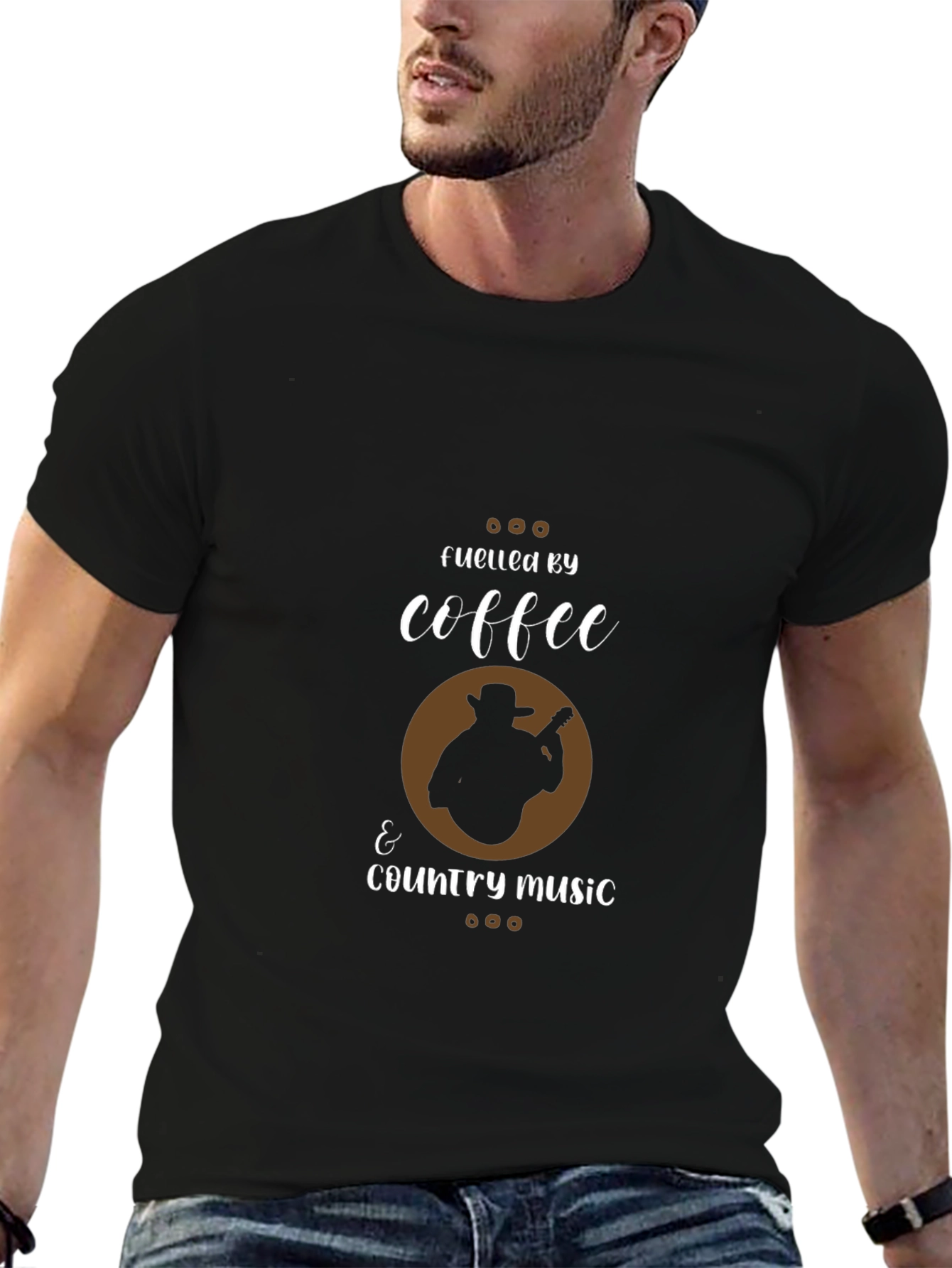 Fueled by Coffee & Country Music Graphic Tee