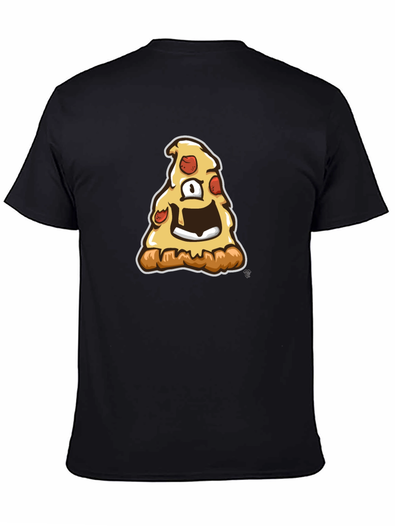 Pizza Monster Graphic Tee - Black