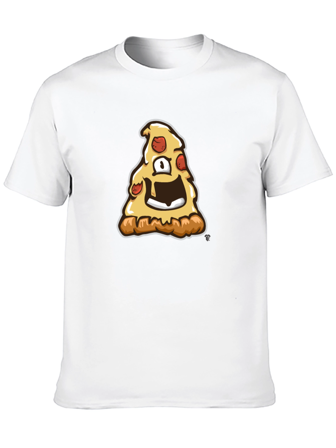 Pizza Monster Graphic Tee - Black