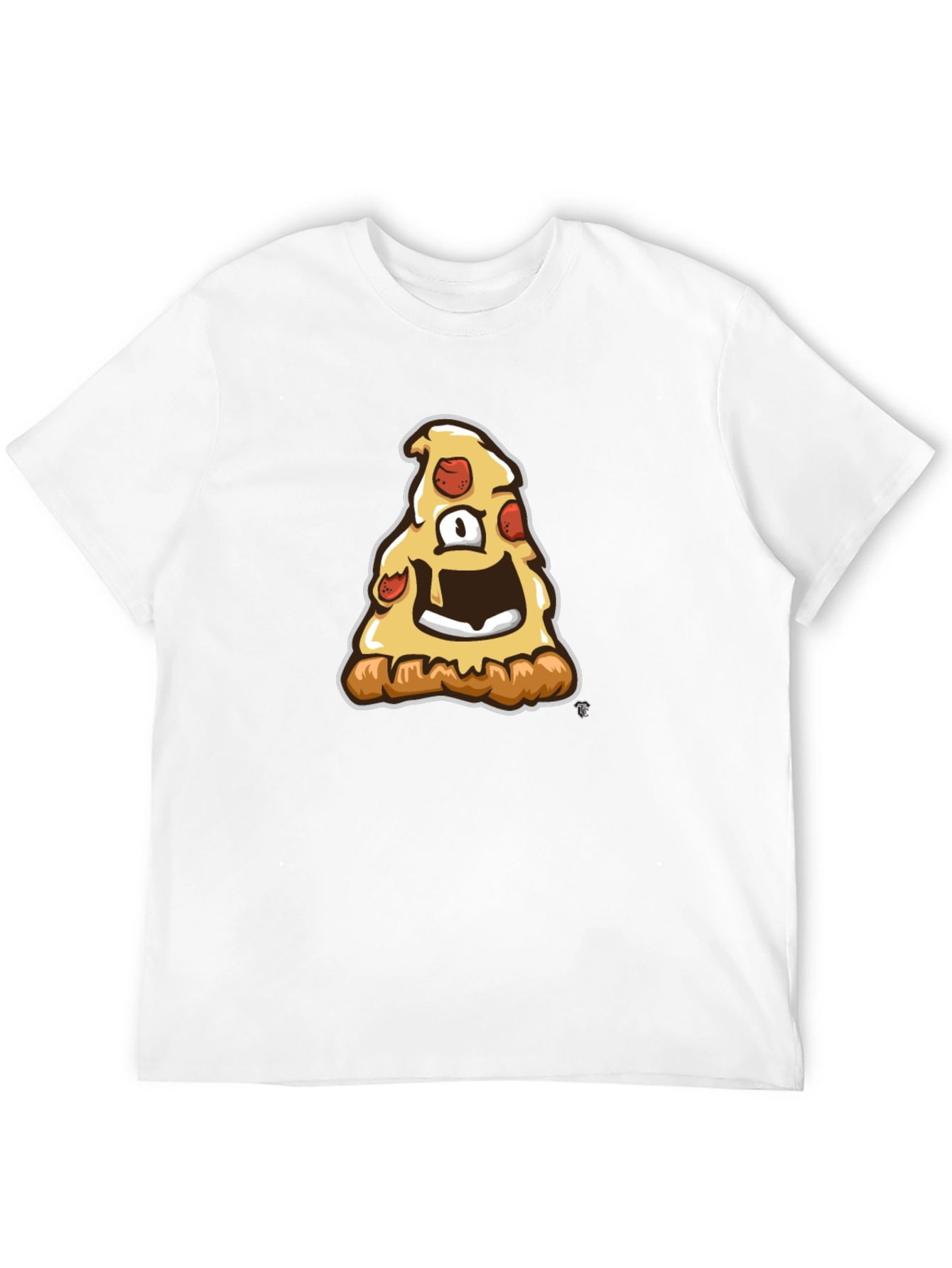 Pizza Monster Graphic Tee - Black