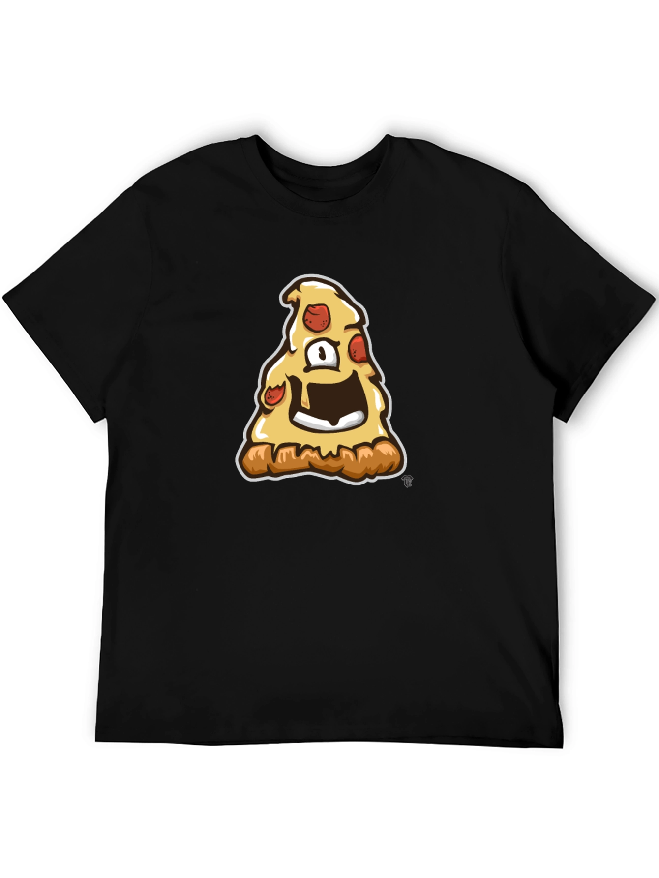 Pizza Monster Graphic Tee - Black