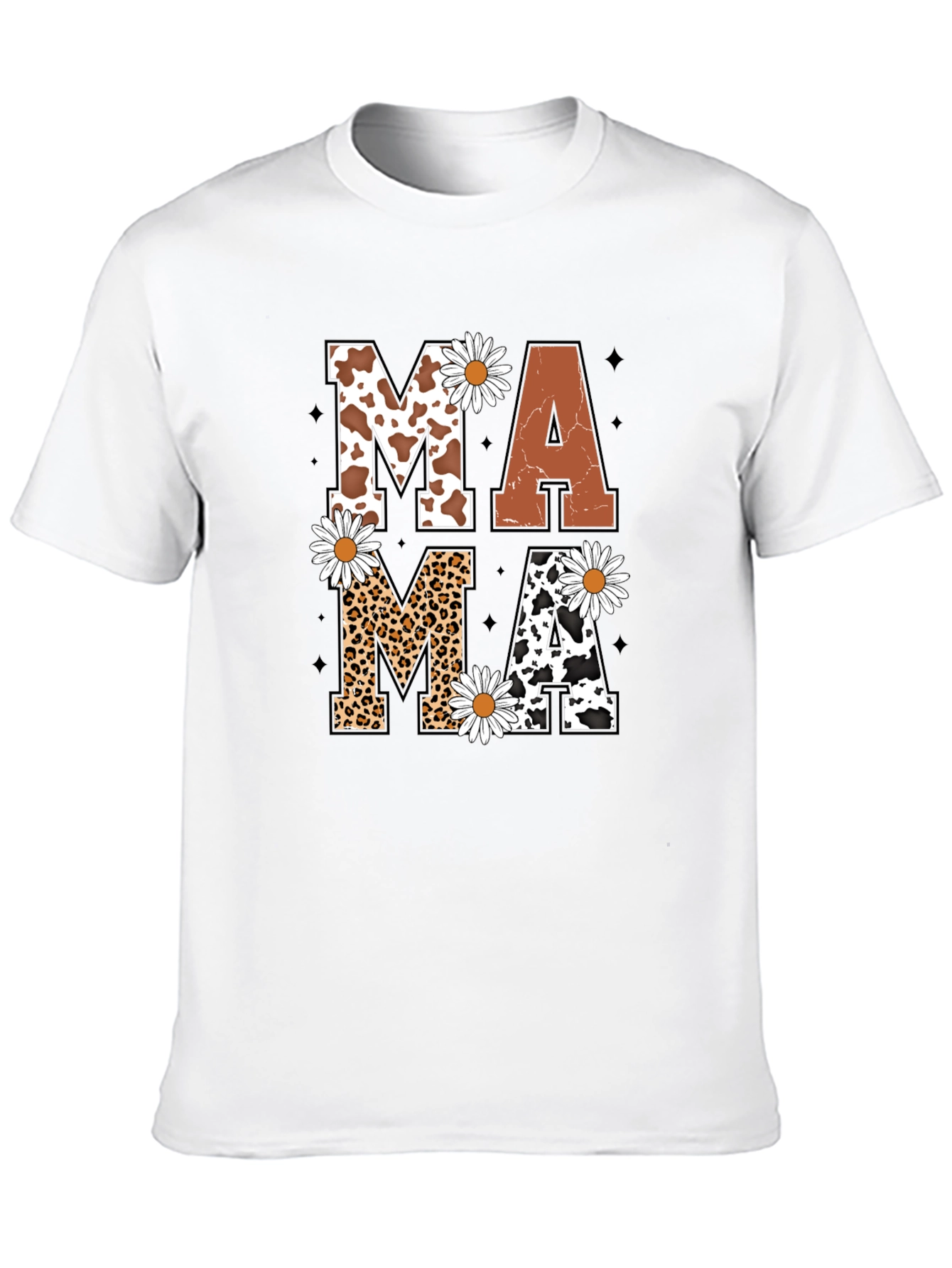 Mama Daisy Graphic Tee - Novelty Print