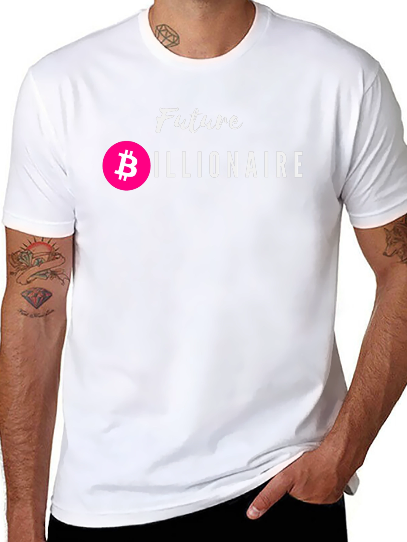 Future Billionaire Bitcoin Black Graphic Tee
