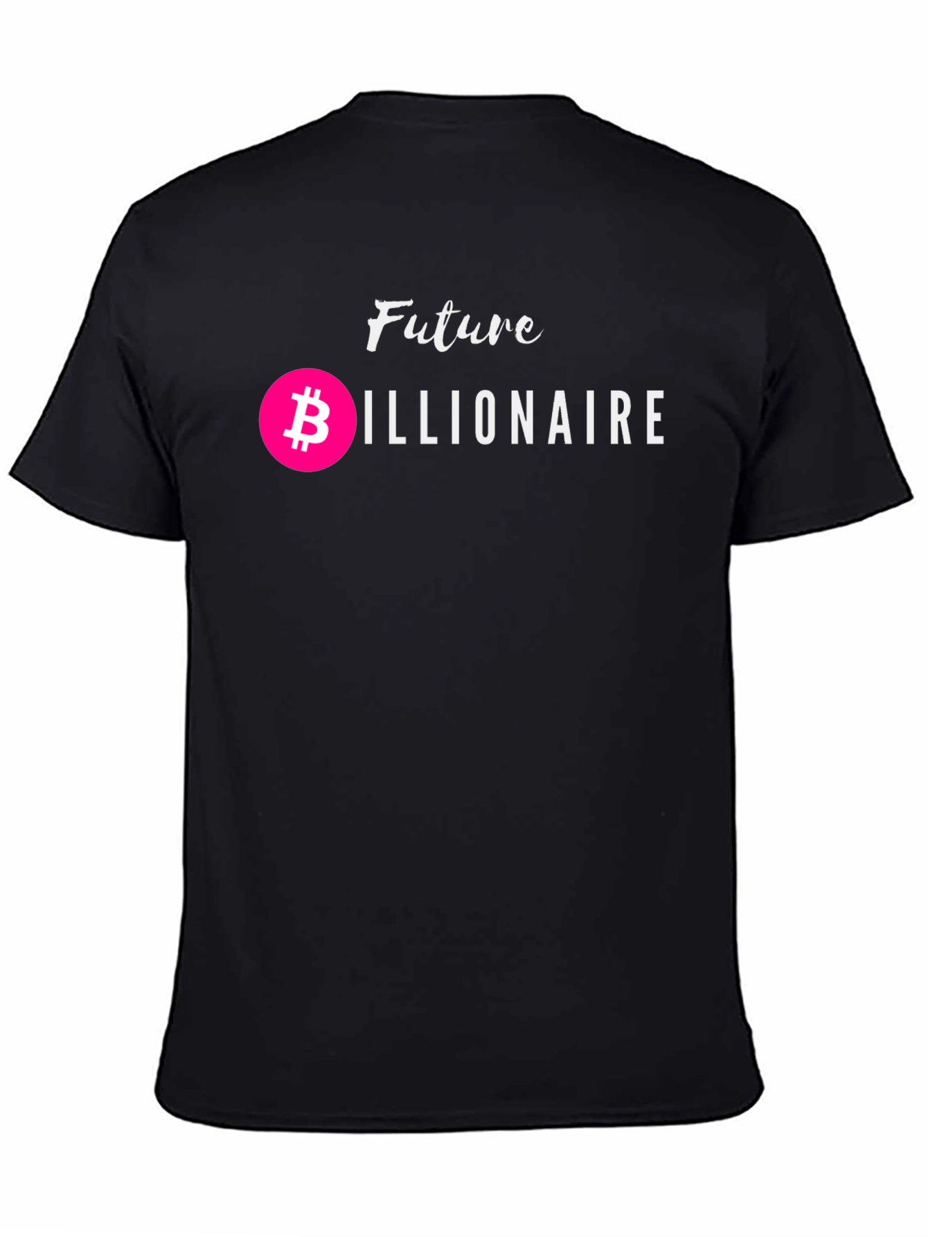 Future Billionaire Bitcoin Black Graphic Tee