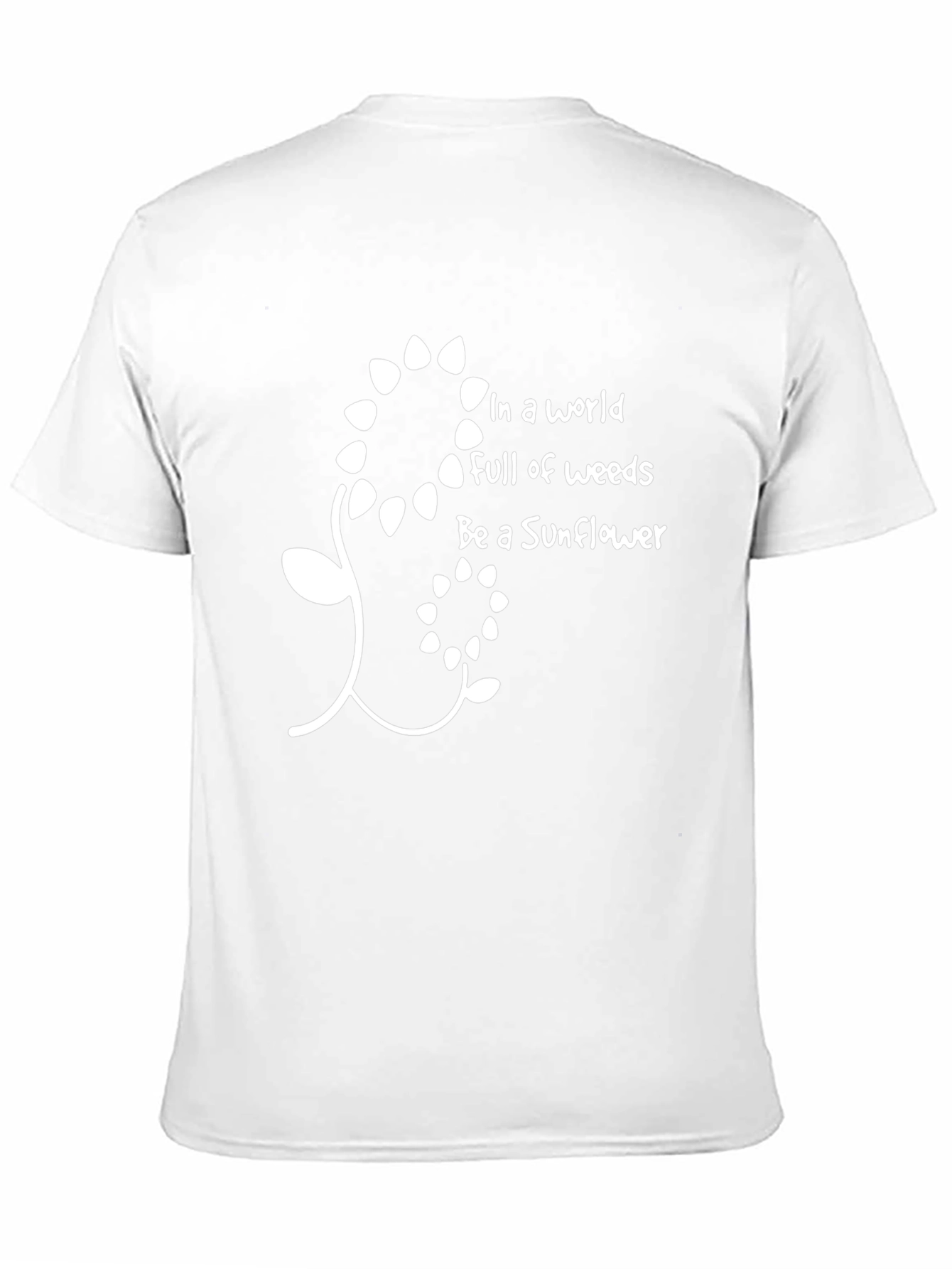 Be A Sunflower Graphic Tee - Trendy Black T-Shirt