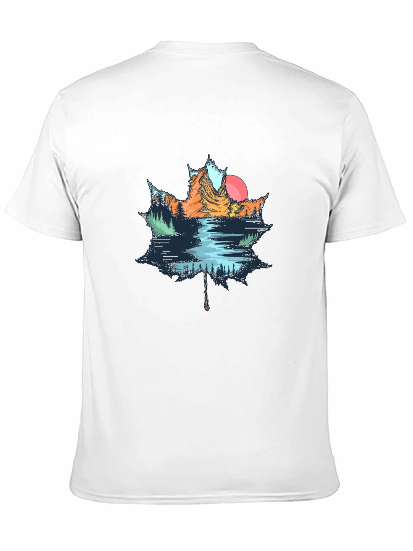Maple Leaf Nature Graphic T-Shirt
