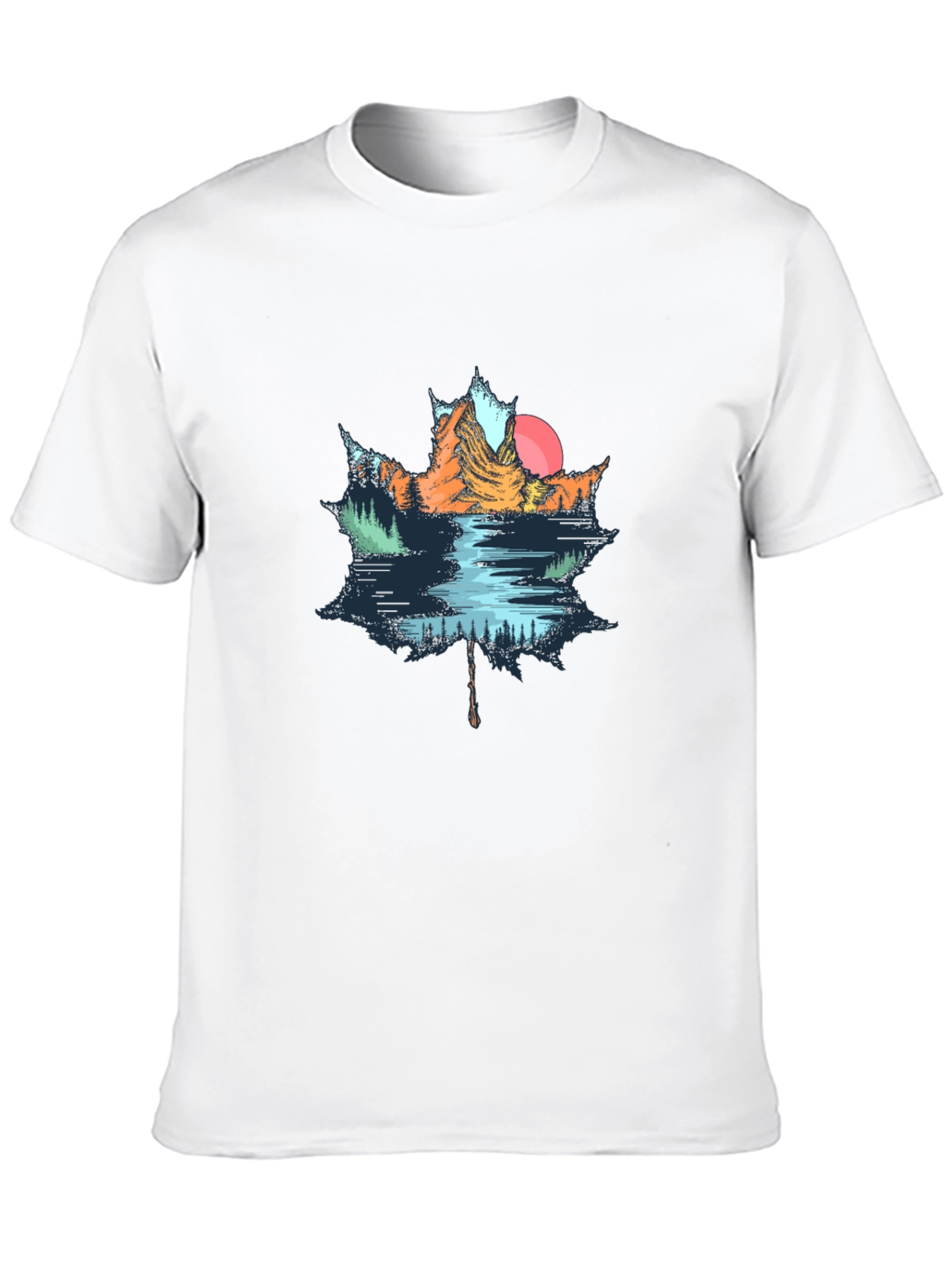 Maple Leaf Nature Graphic T-Shirt