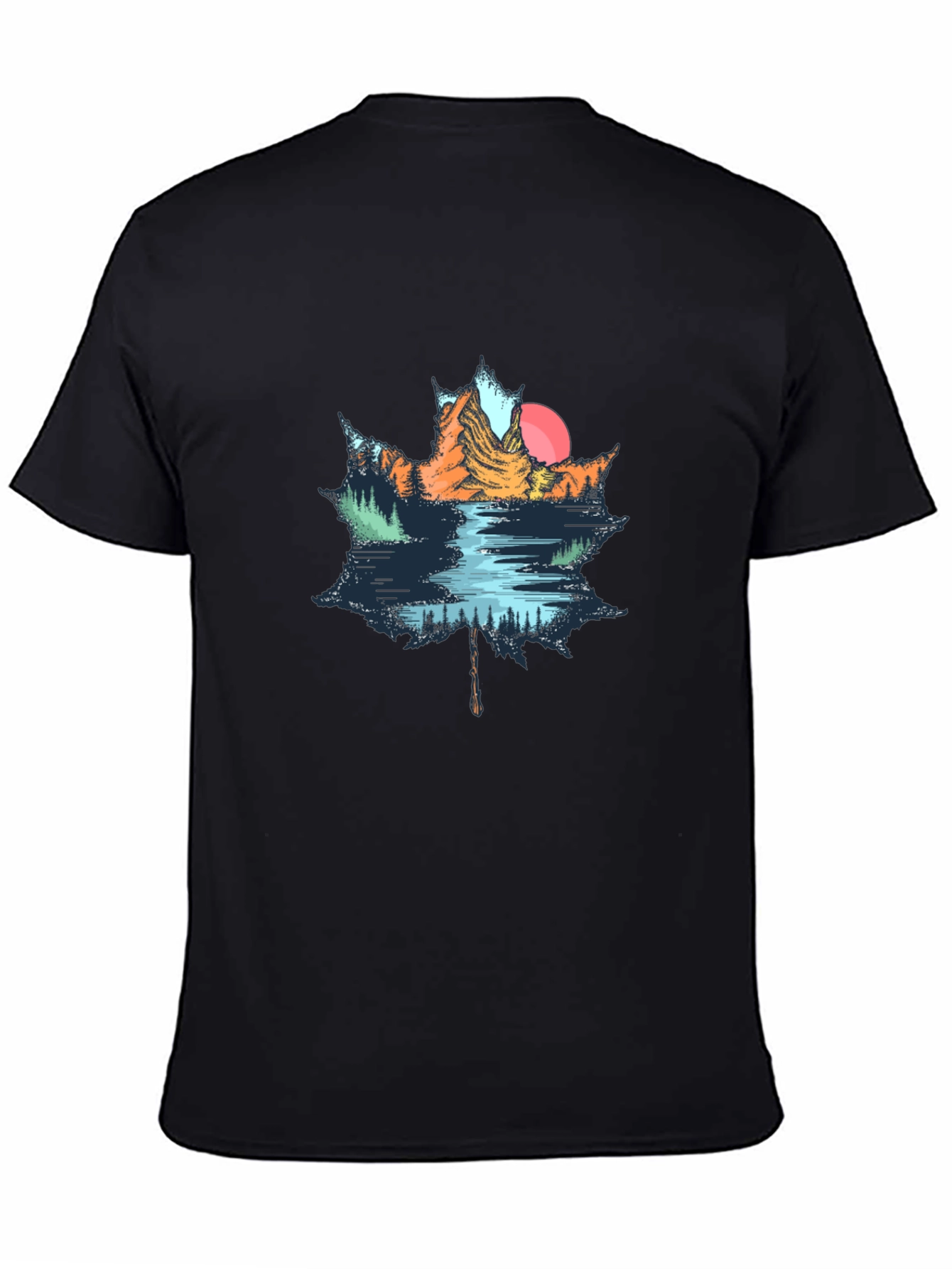 Maple Leaf Nature Graphic T-Shirt