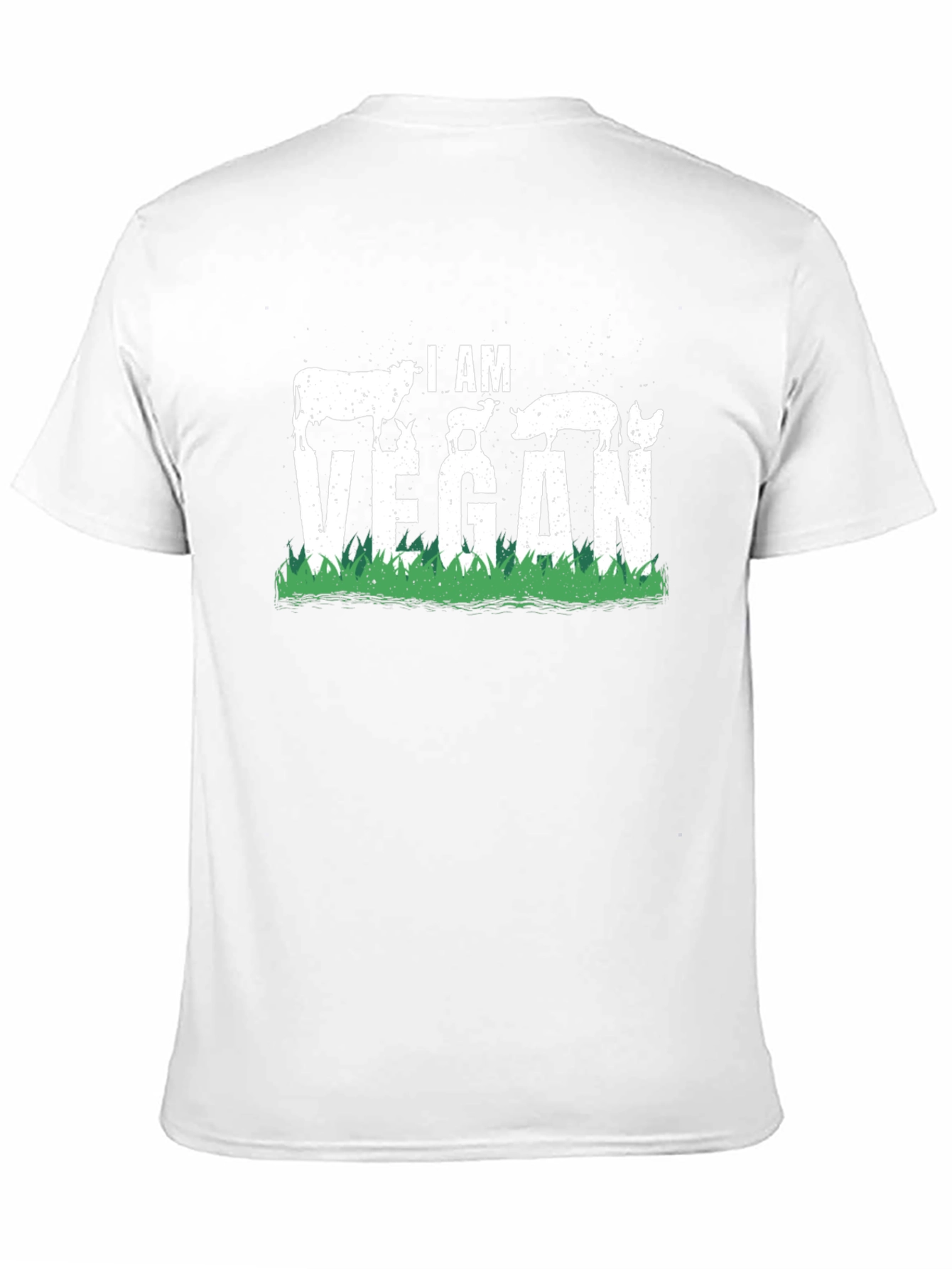 I Am Vegan Animal Silhouette T-Shirt