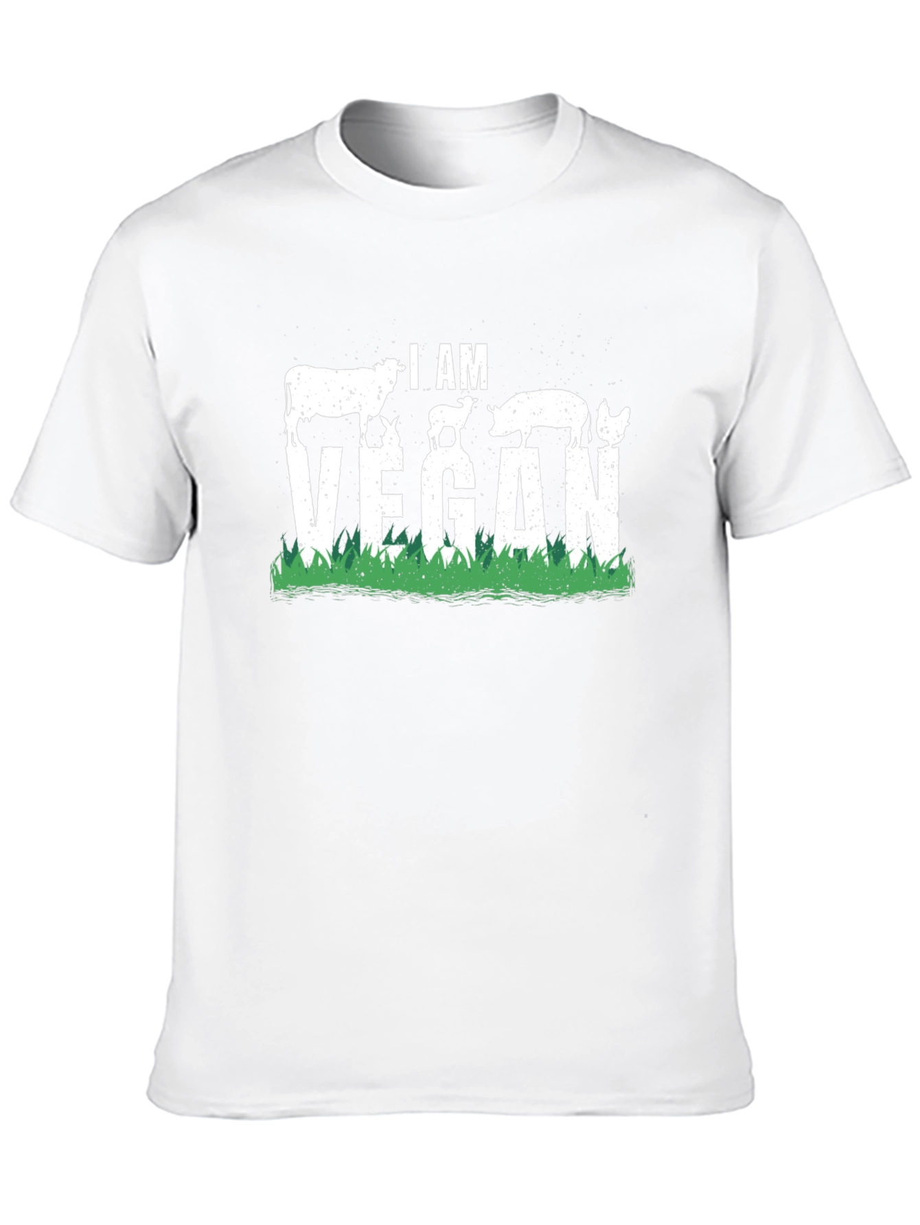 I Am Vegan Animal Silhouette T-Shirt