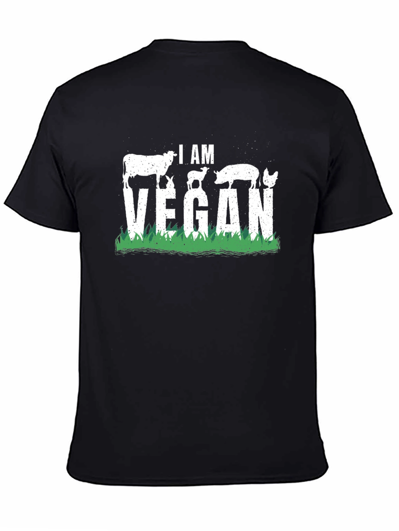I Am Vegan Animal Silhouette T-Shirt