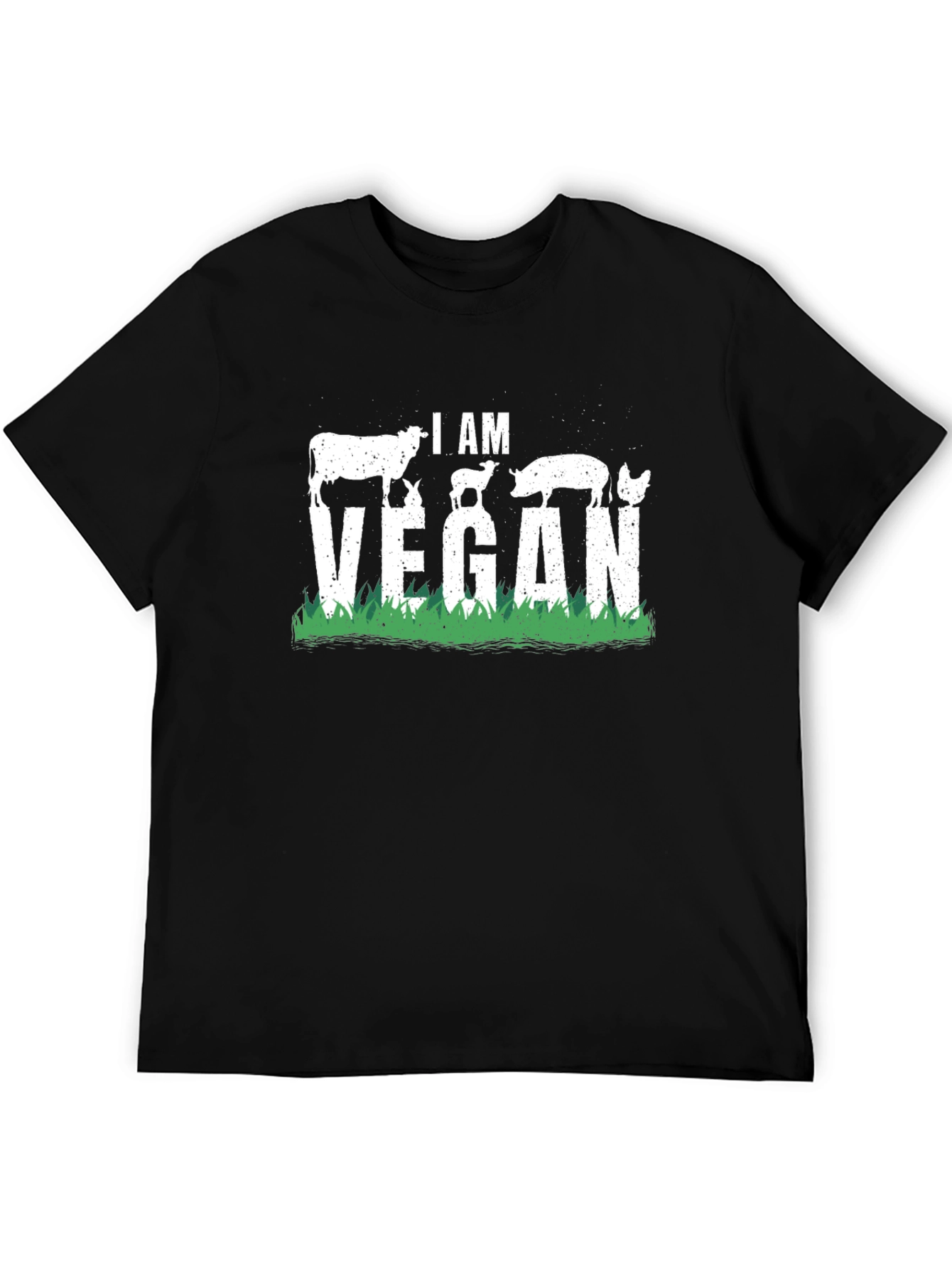 I Am Vegan Animal Silhouette T-Shirt