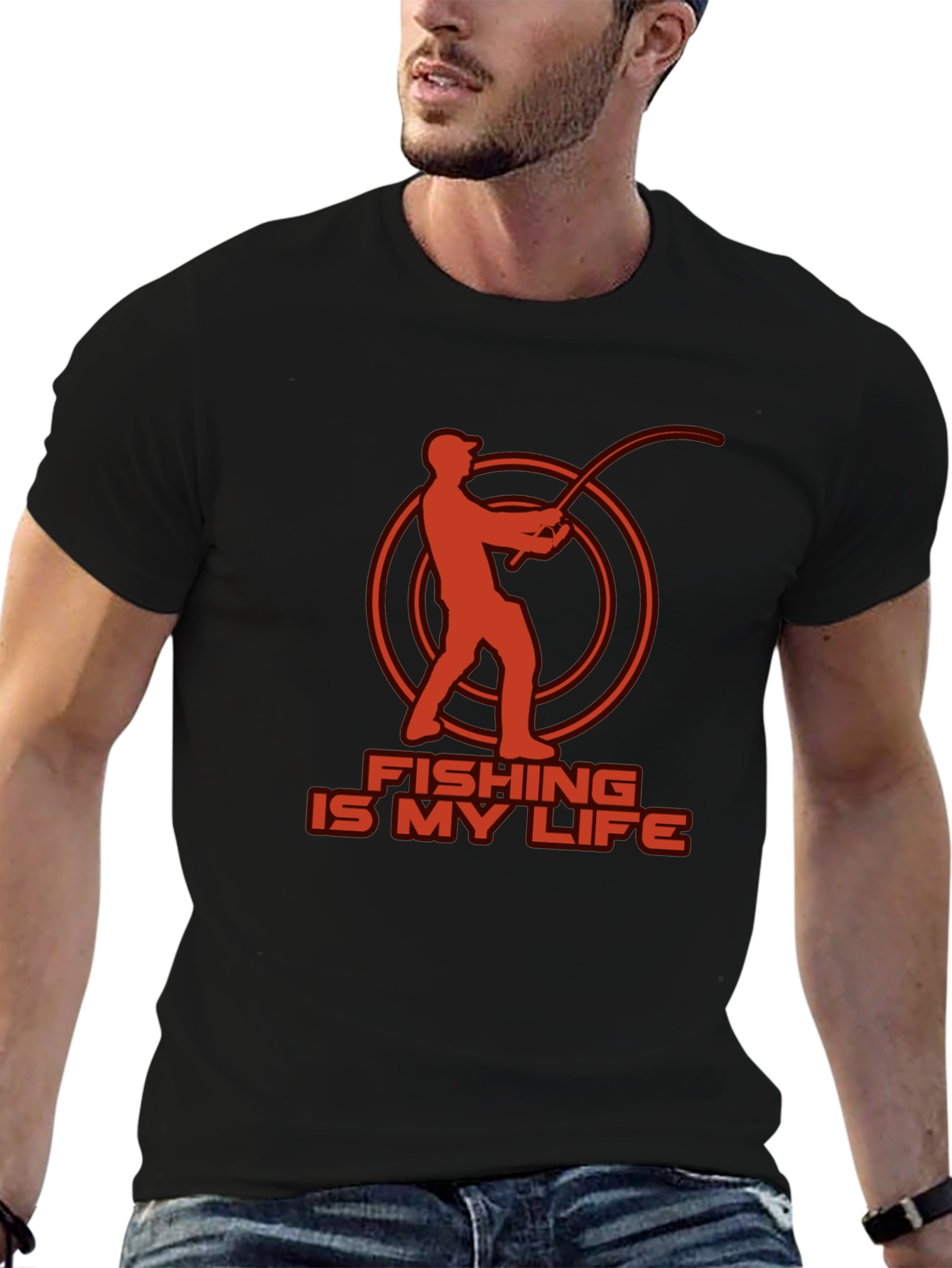 Fishing Is My Life Graphic T-Shirt
