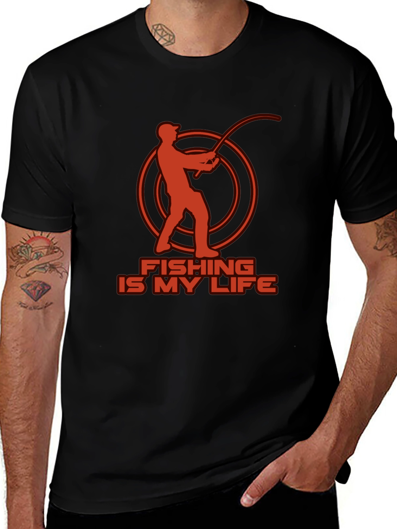 Fishing Is My Life Graphic T-Shirt