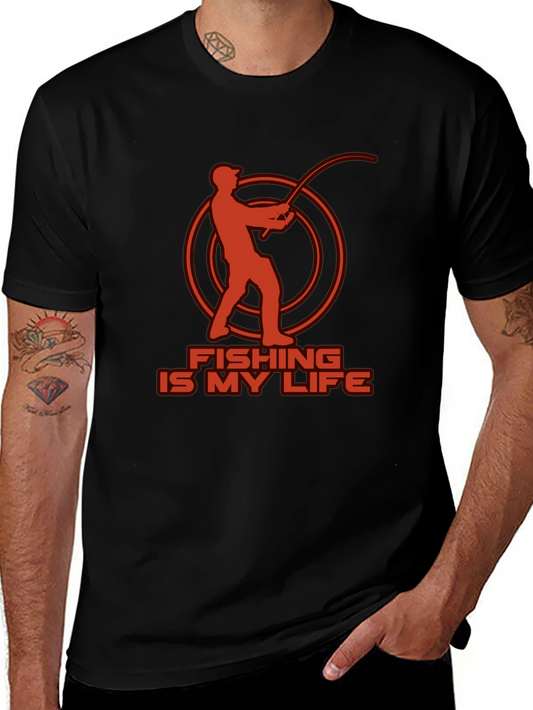 Fishing Is My Life Graphic T-Shirt