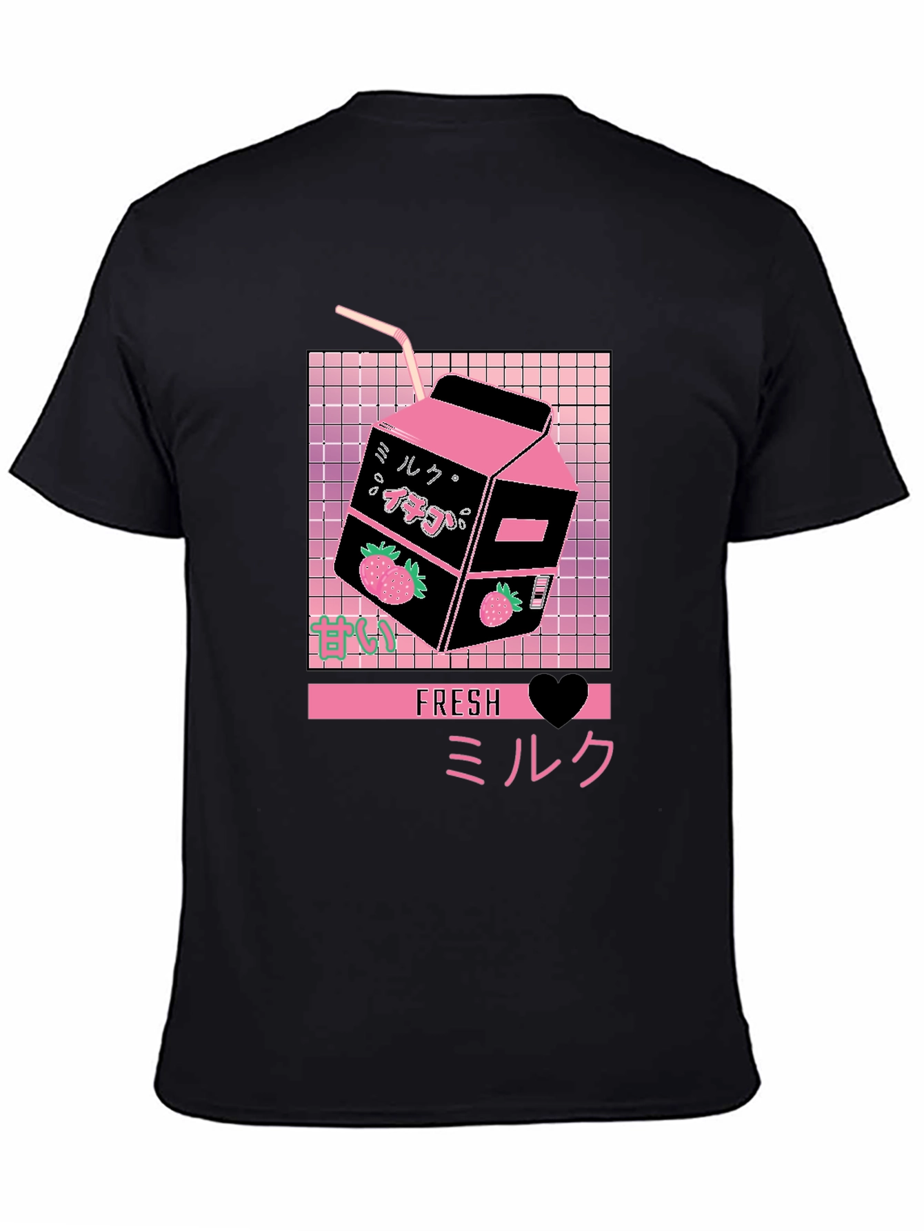 Fresh Milk Strawberry Aesthetic T-Shirt