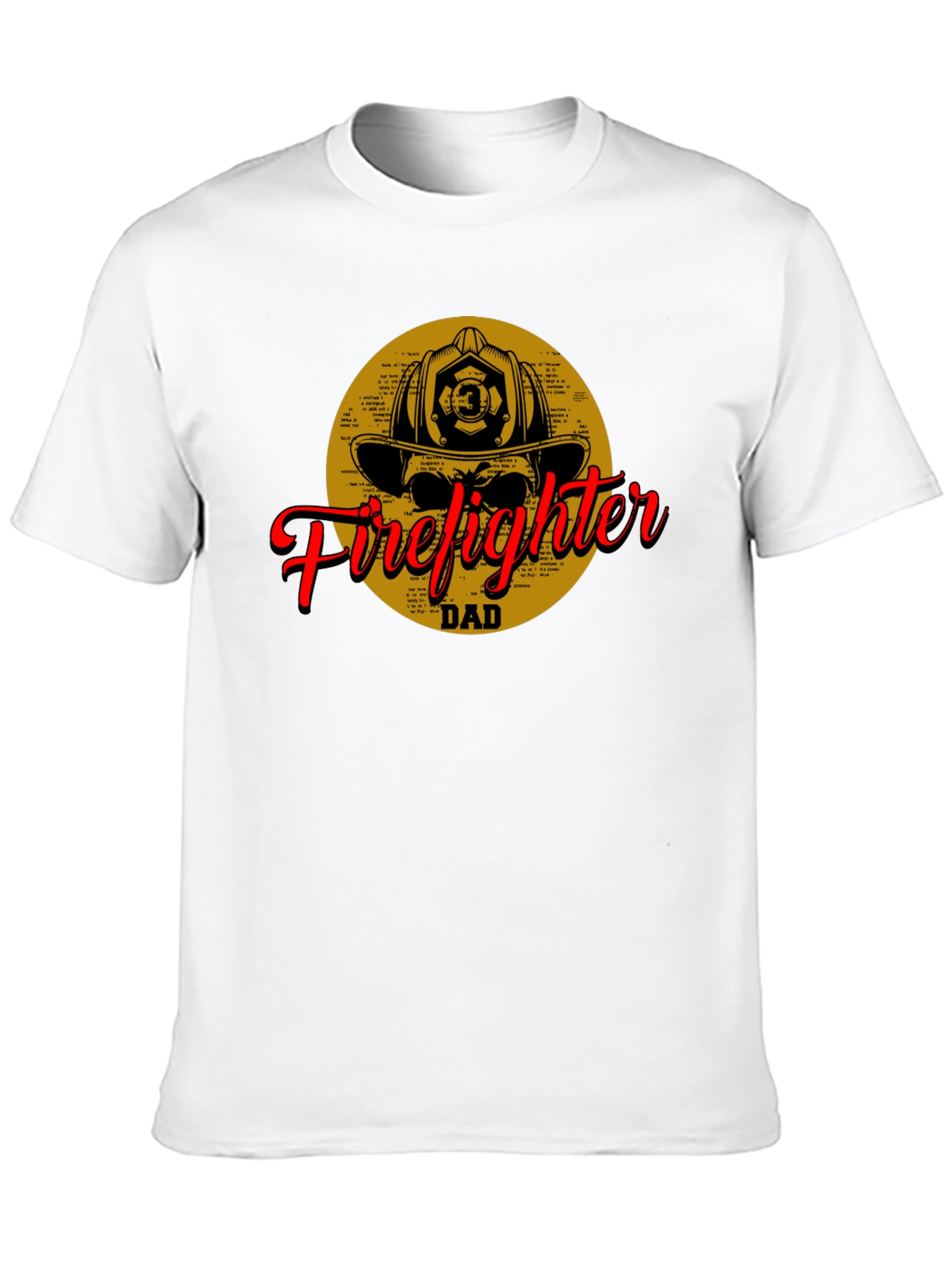 Firefighter Dad T-Shirt - Black Cotton Tee