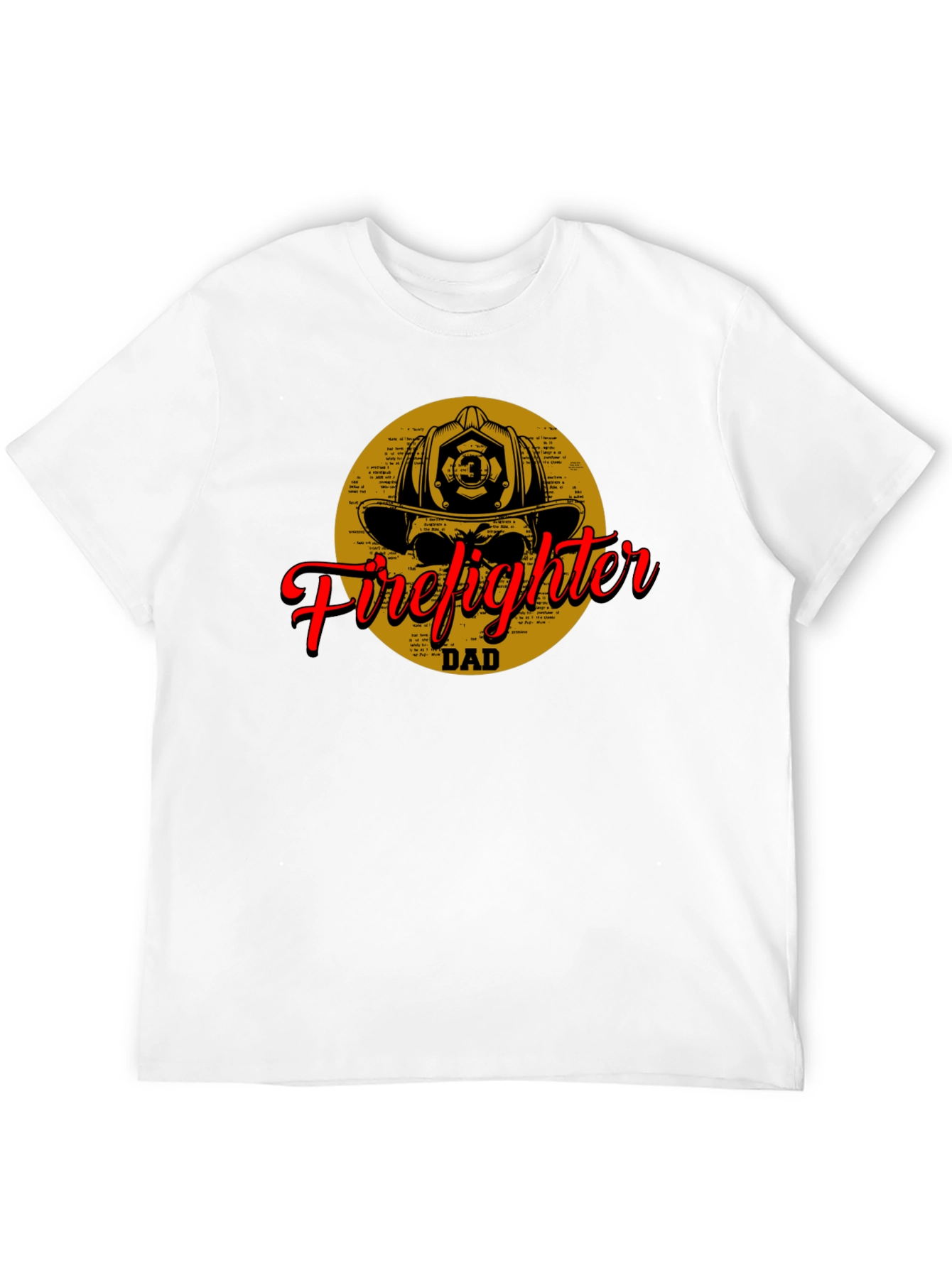 Firefighter Dad T-Shirt - Black Cotton Tee