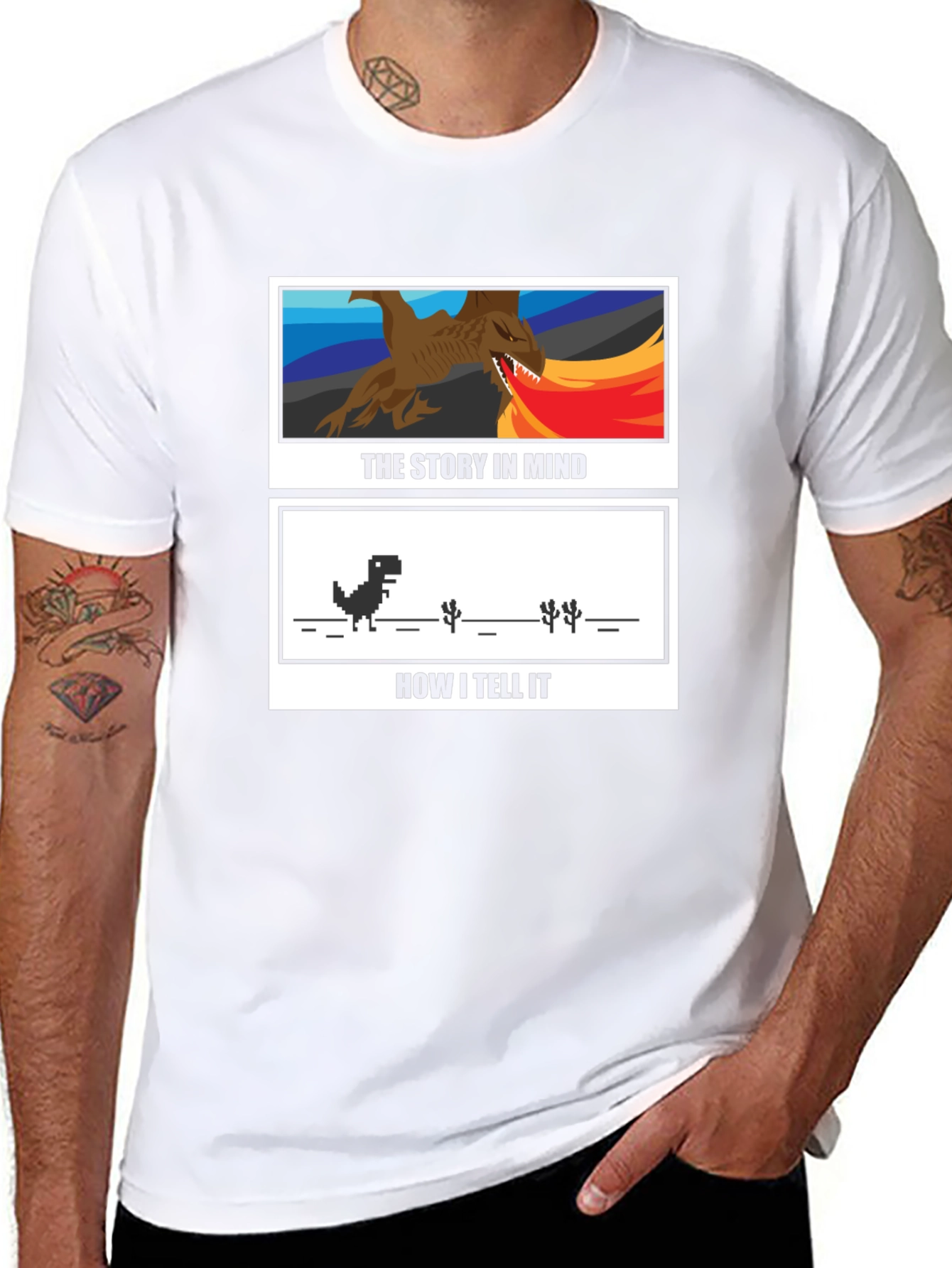 Story in Mind Graphic Black T-Shirt