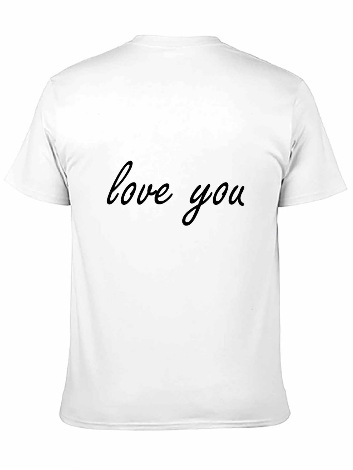 Love You Black Crew Neck T-Shirt