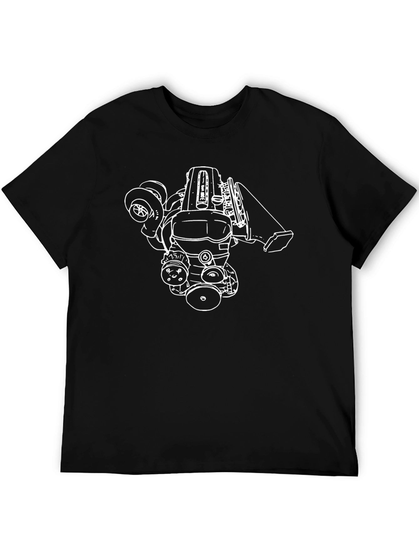 Engine Graphic Black T-Shirt