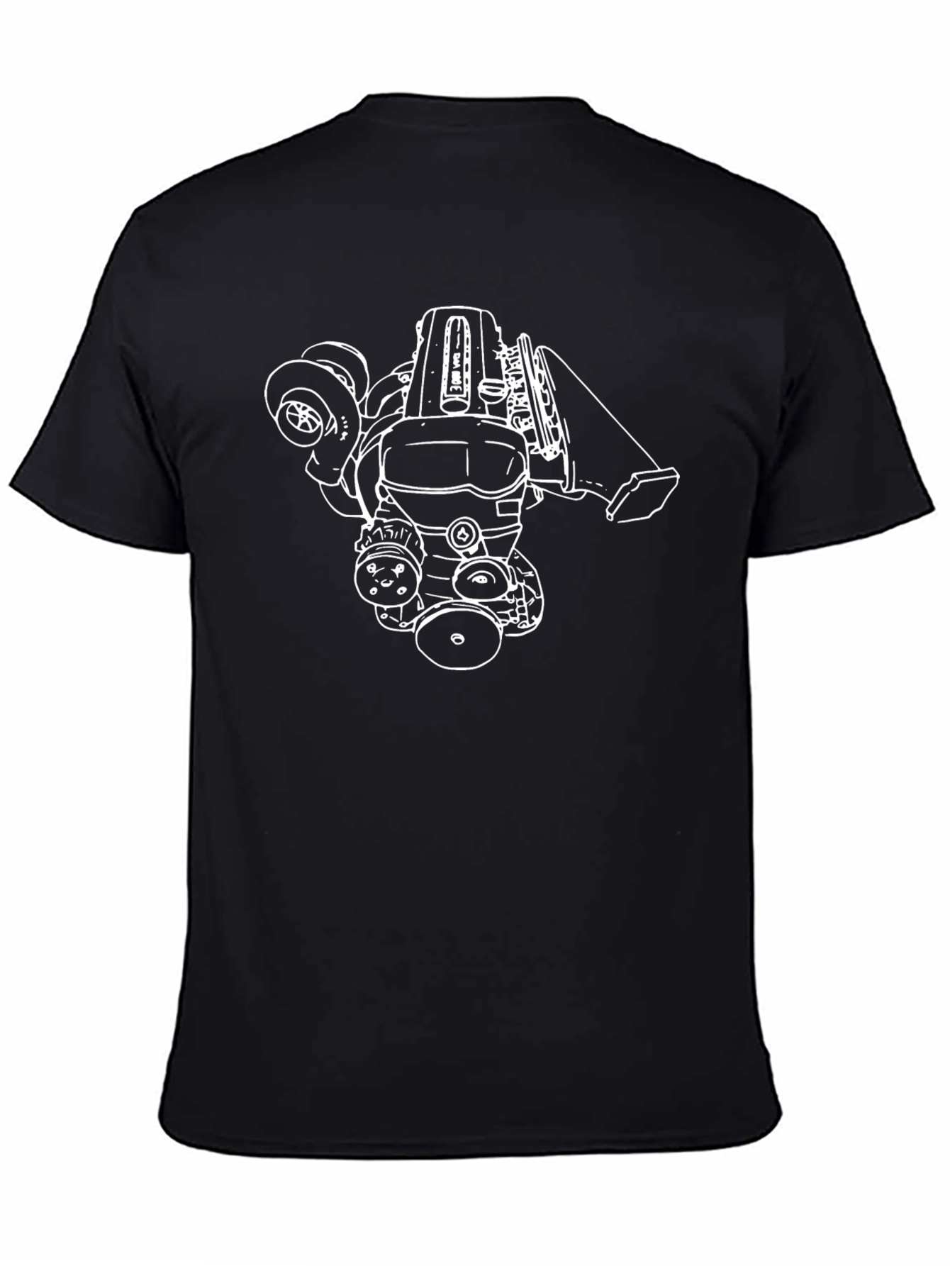 Engine Graphic Black T-Shirt