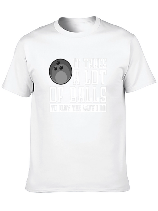 Funny Bowling Balls T-Shirt for Men