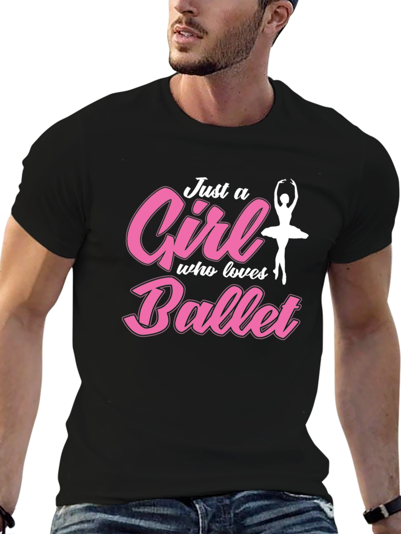 Just a Girl Who Loves Ballet Graphic T-Shirt