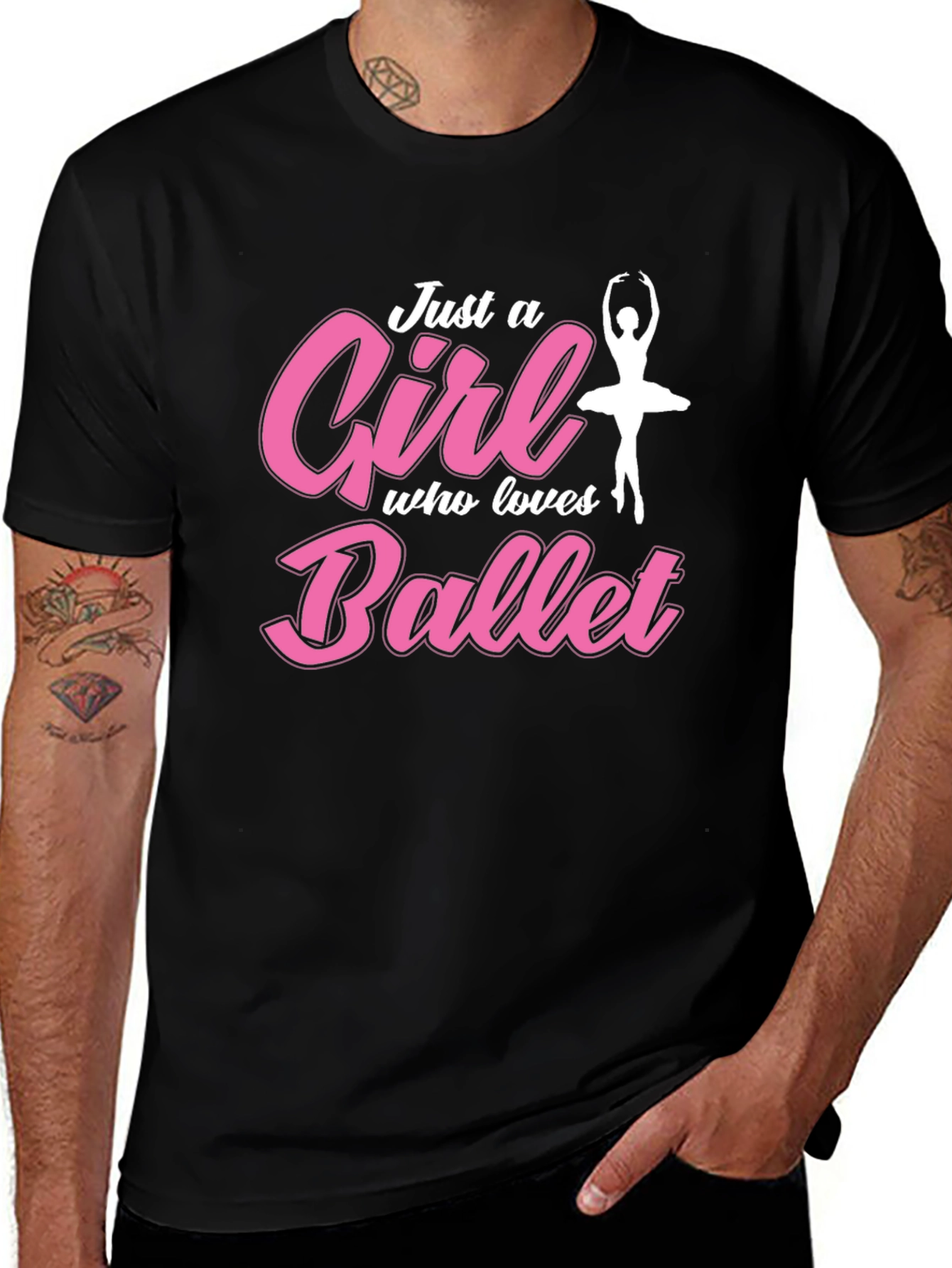 Just a Girl Who Loves Ballet Graphic T-Shirt