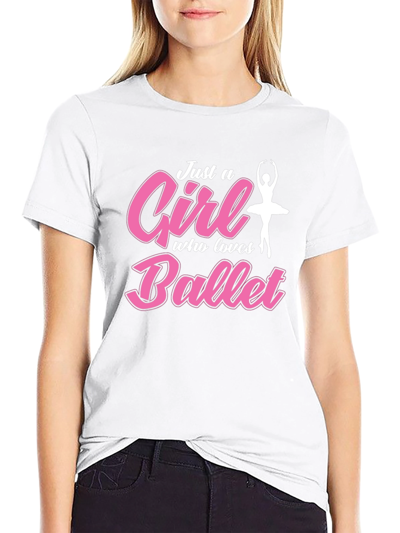 Just a Girl Who Loves Ballet Graphic T-Shirt