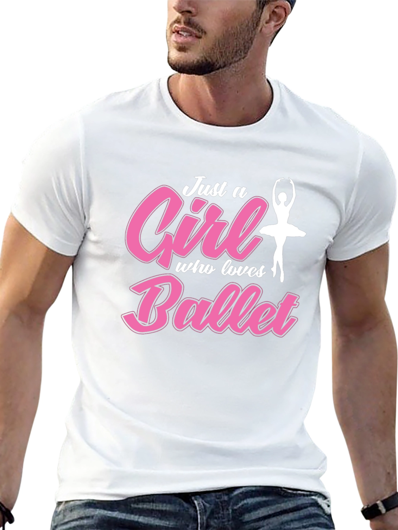 Just a Girl Who Loves Ballet Graphic T-Shirt