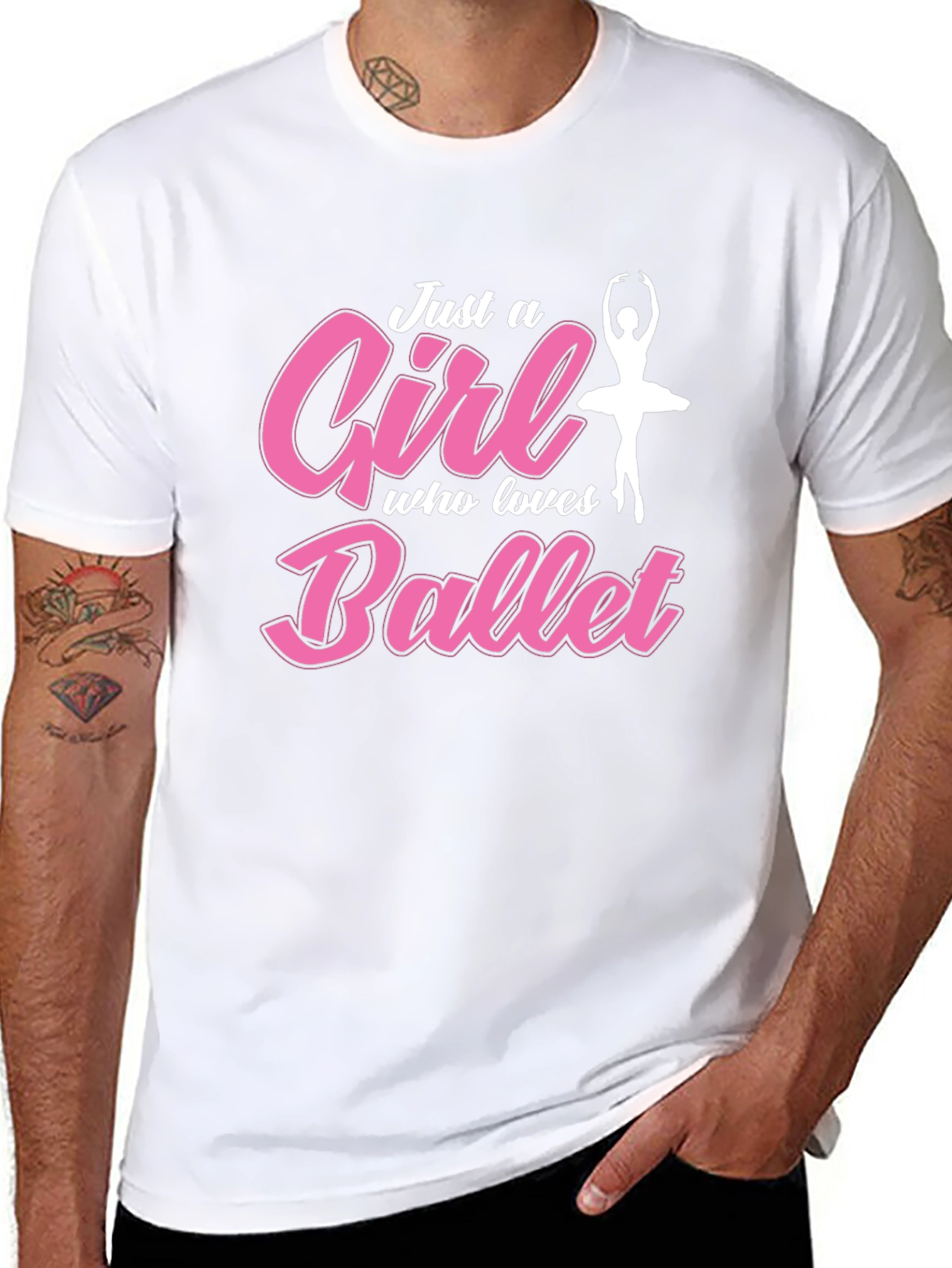 Just a Girl Who Loves Ballet Graphic T-Shirt