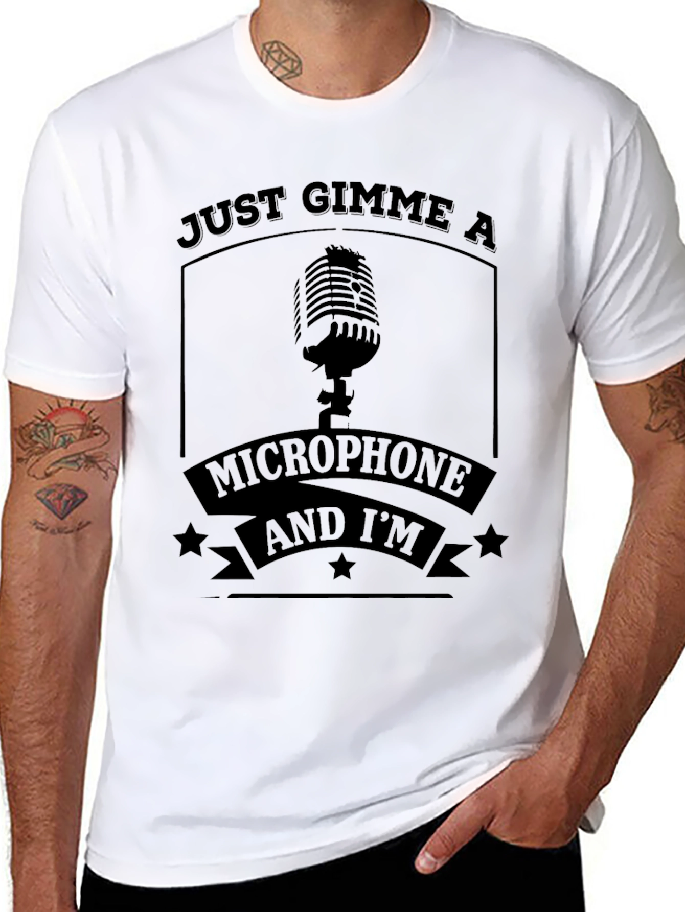 Just Gimme a Microphone T-Shirt
