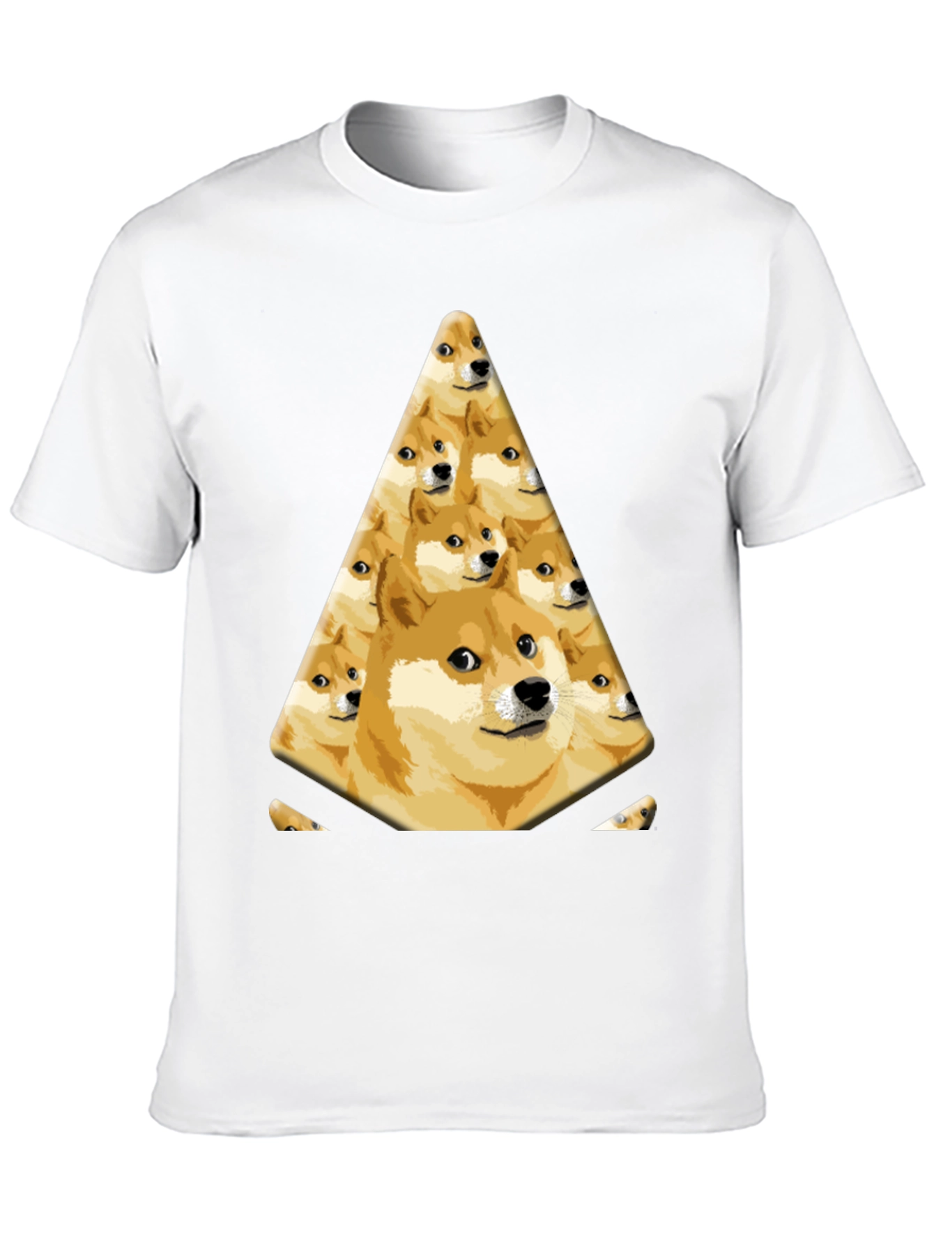 Doge Pyramid Graphic Tee - Black Cotton T-Shirt