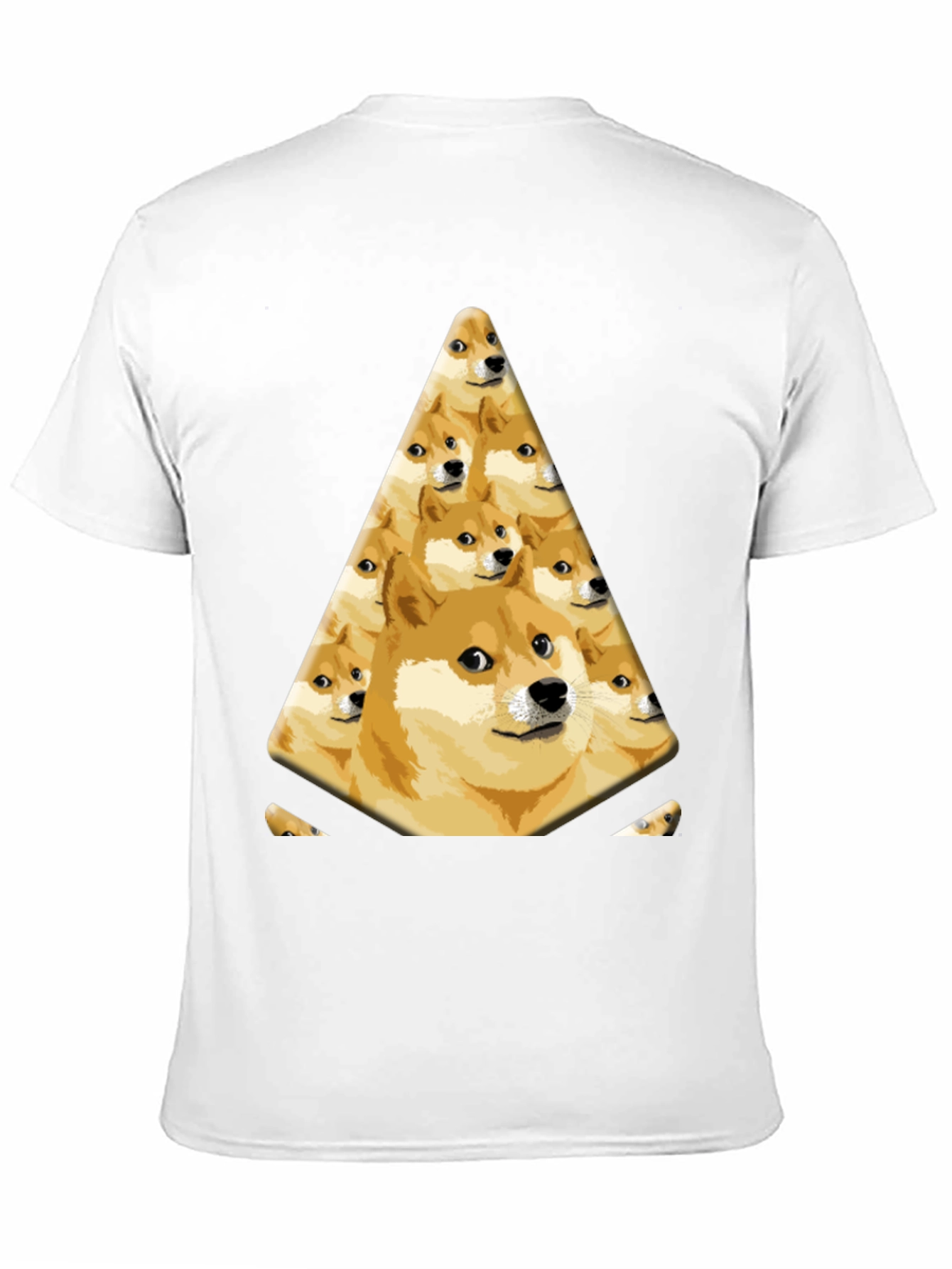 Doge Pyramid Graphic Tee - Black Cotton T-Shirt