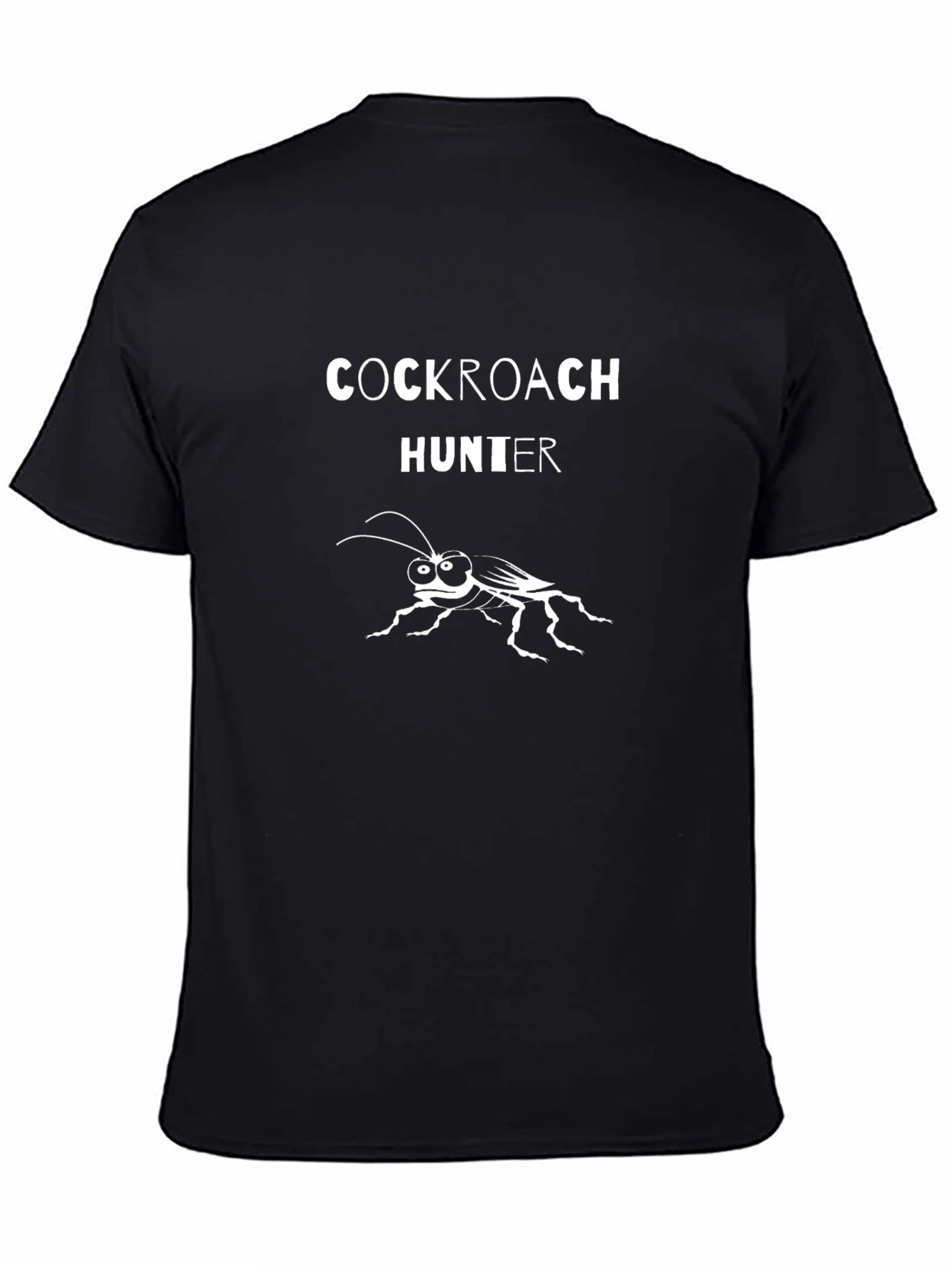 Cockroach Hunter Graphic Tee - Bold Statement T-Shirt