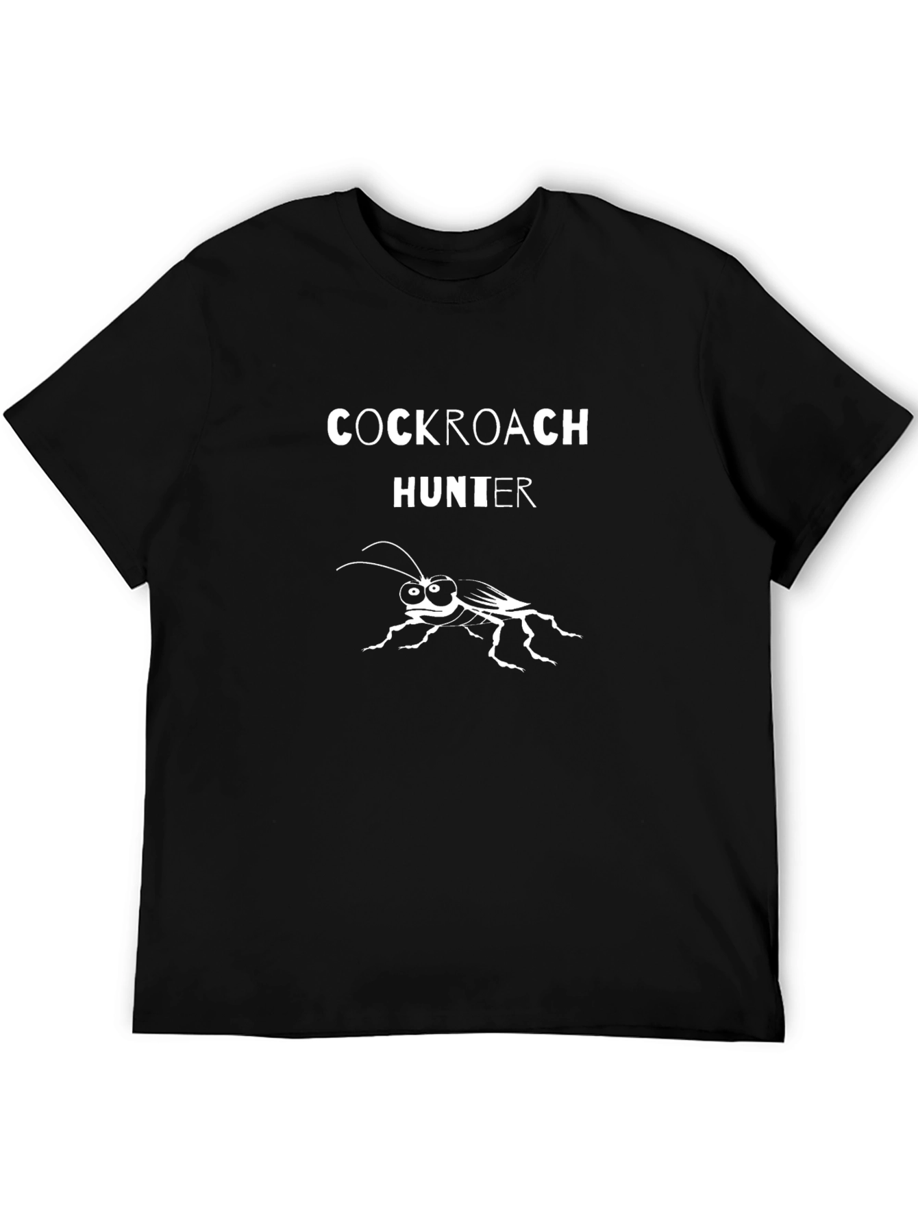 Cockroach Hunter Graphic Tee - Bold Statement T-Shirt