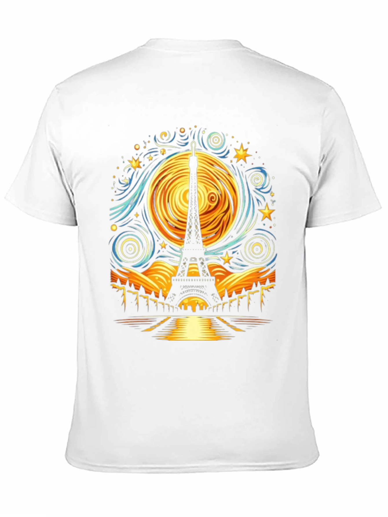 Starry Night Eiffel Tower T-Shirt