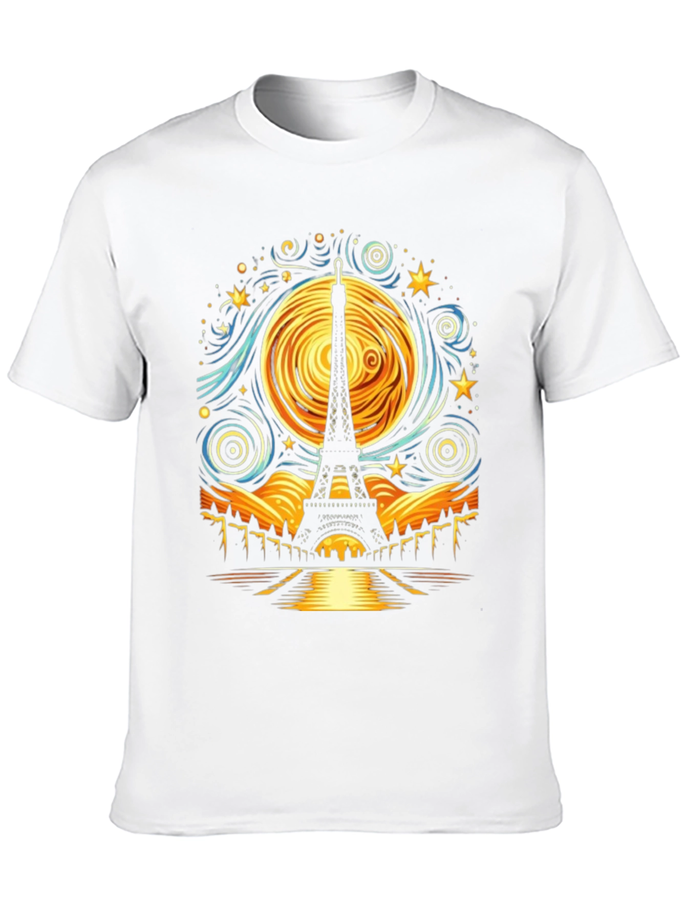 Starry Night Eiffel Tower T-Shirt